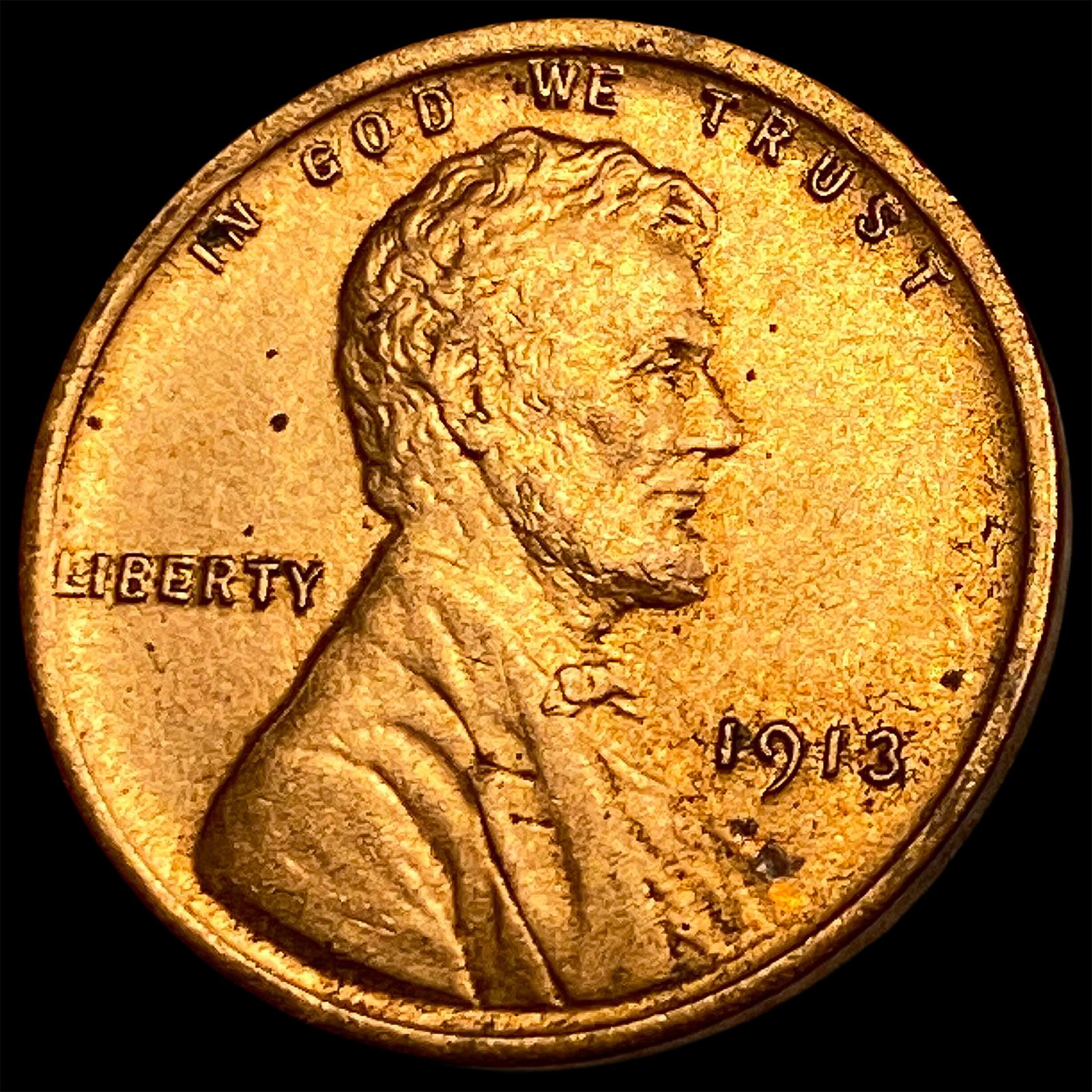 1913 Lincoln Wheat Cent CLOSELY UNCIRCULATED (1 of 2)