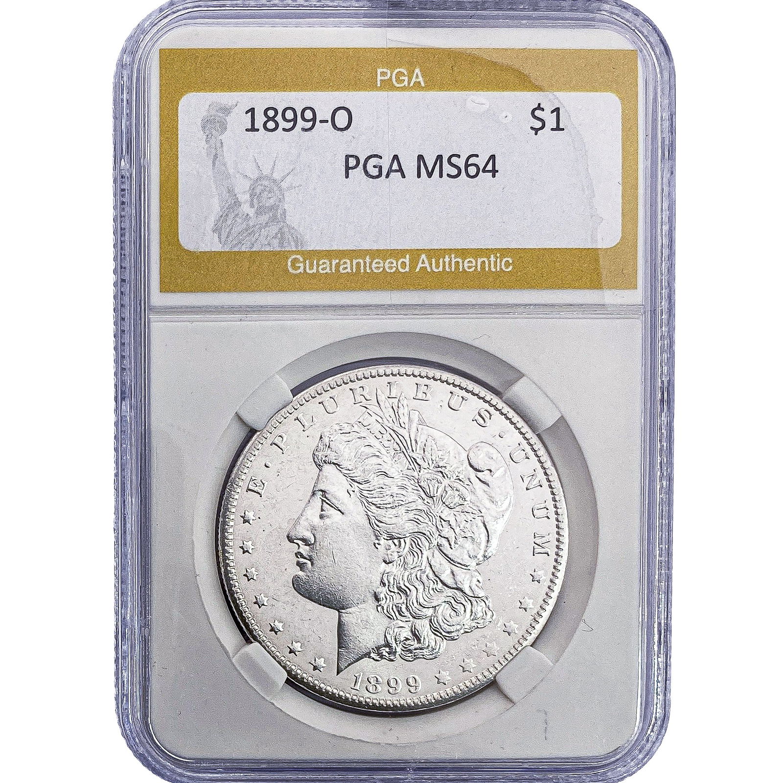 1899-O Morgan Silver Dollar PGA MS64: 1899-O Morgan Silver Dollar PGA MS64