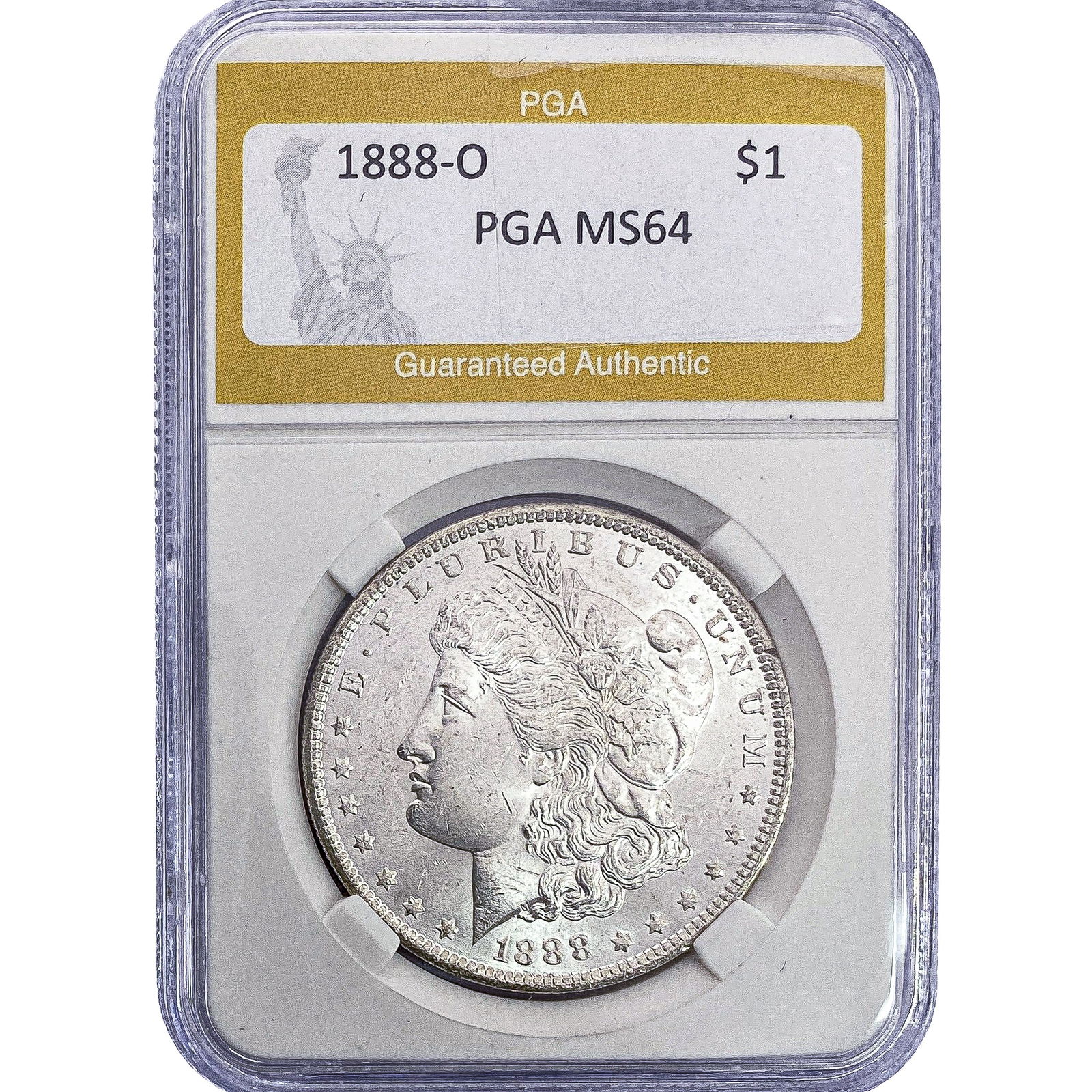 1888-O Morgan Silver Dollar PGA MS64: 1888-O Morgan Silver Dollar PGA MS64