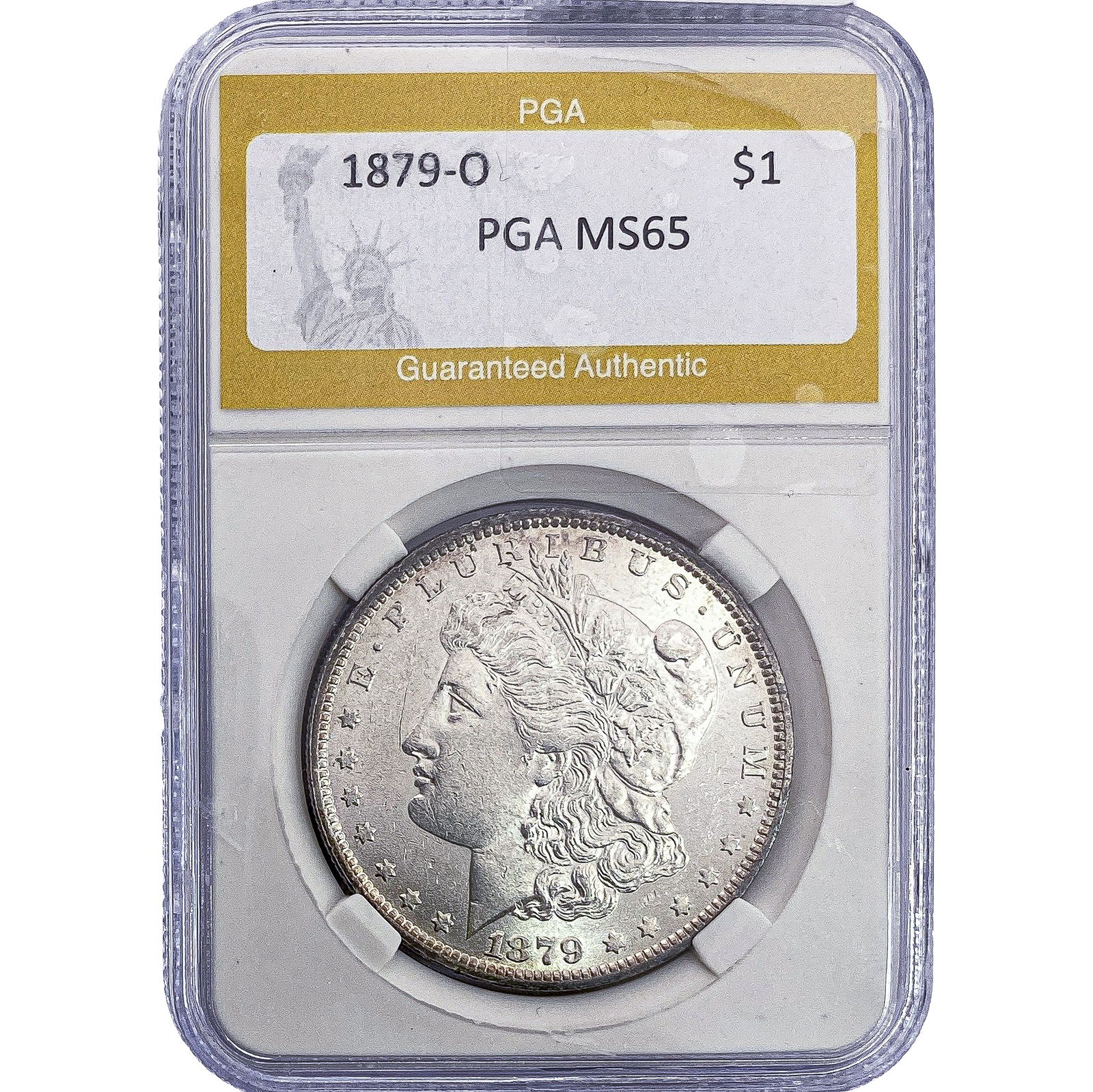 1879-O Morgan Silver Dollar PGA MS65: 1879-O Morgan Silver Dollar PGA MS65