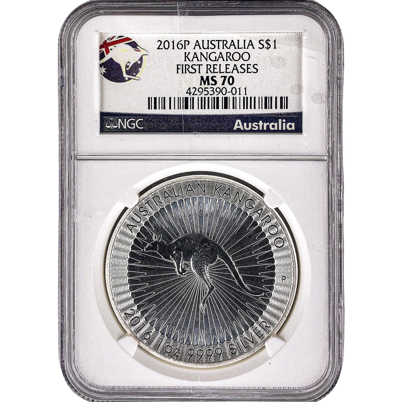 2016-P Austrailia 1oz Silver $1-Kangaroo NGC MS70 (1 of 2)