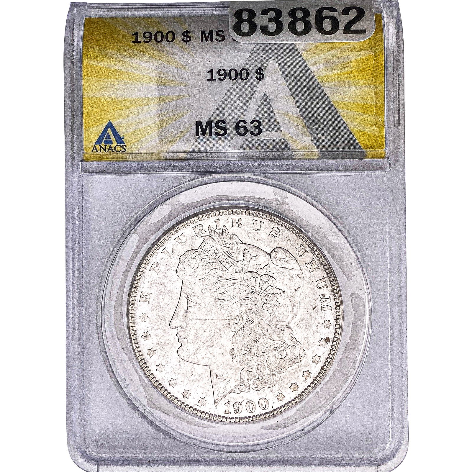 1900 Morgan Silver Dollar ANACS MS63 (1 of 2)