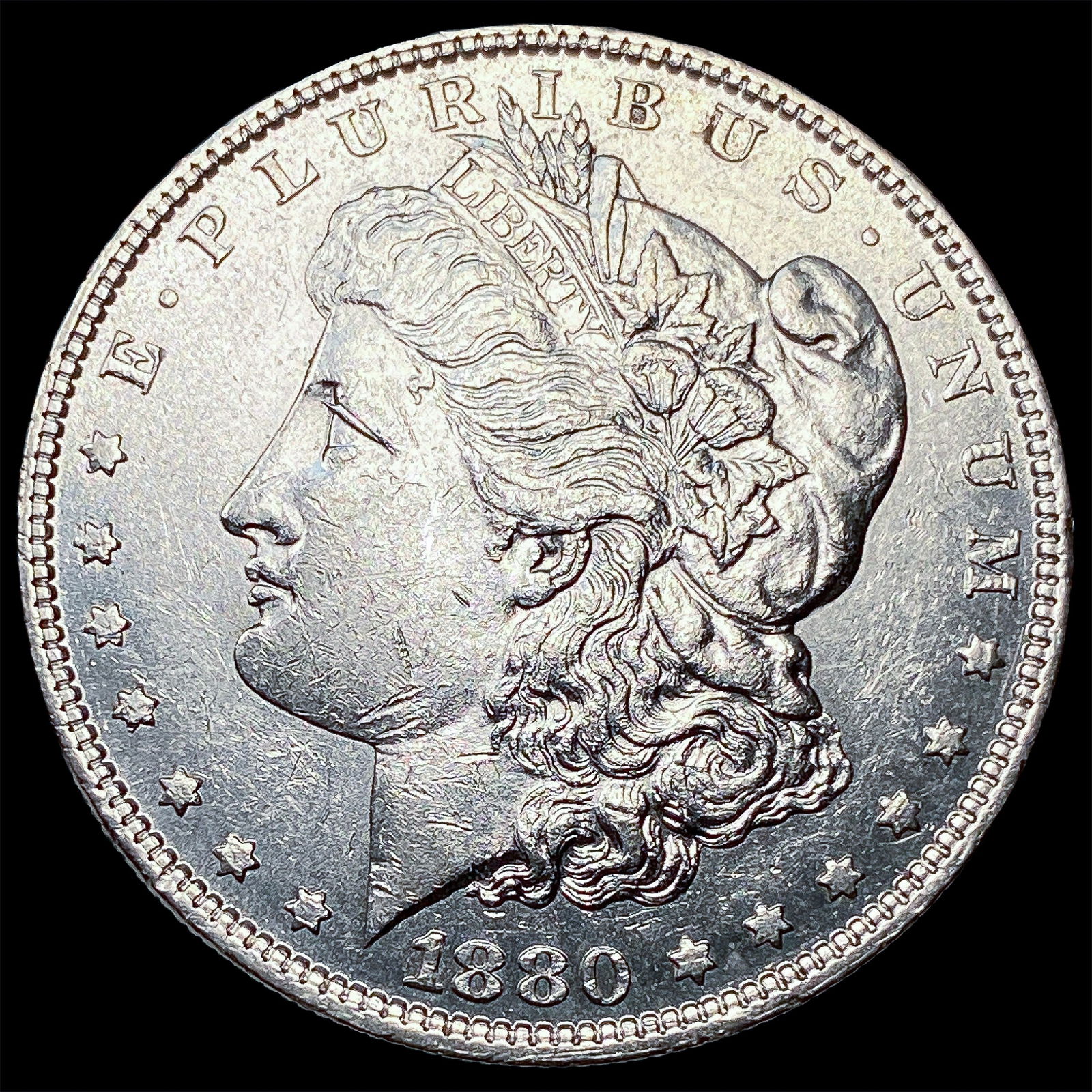 1880 Morgan Silver Dollar CLOSELY UNCIRCULATED: 1880 Morgan Silver Dollar CLOSELY UNCIRCULATED