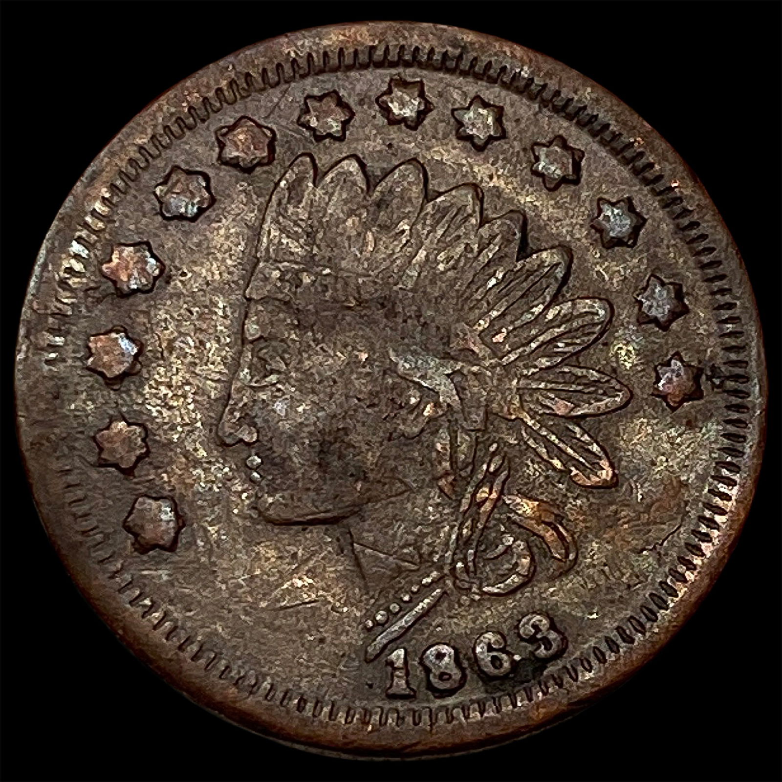 1863 Civil War Token J.M. Robinson Cadiz OH LIGHTLY CIRCULATED (1 of 2)