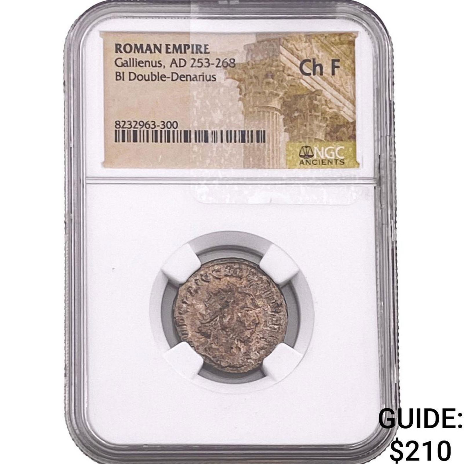 Roman Gallienus 253-268 AD BI Dbl-Denarius NGC (1 of 2)