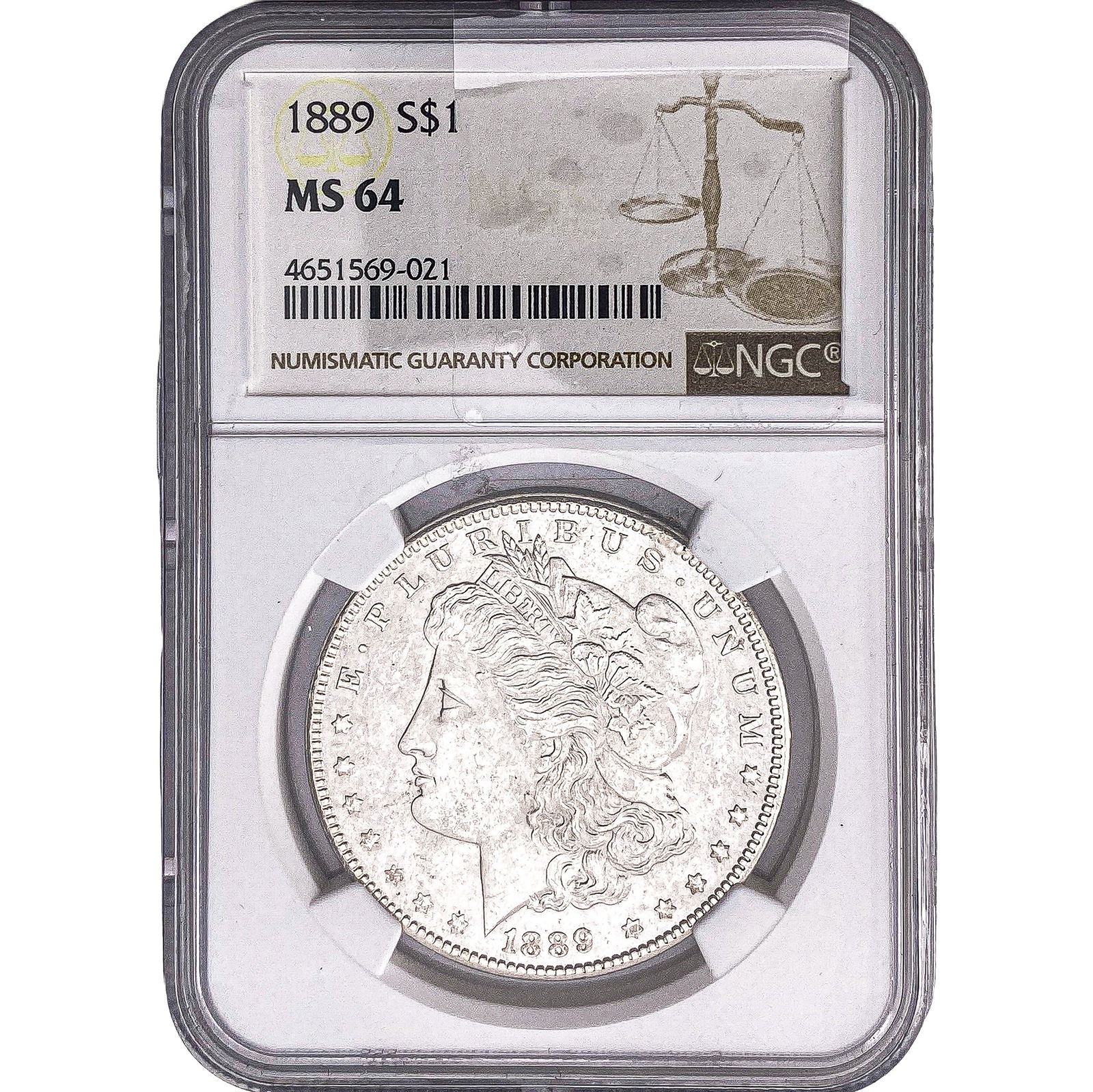 1889 Morgan Silver Dollar NGC MS64 (1 of 2)