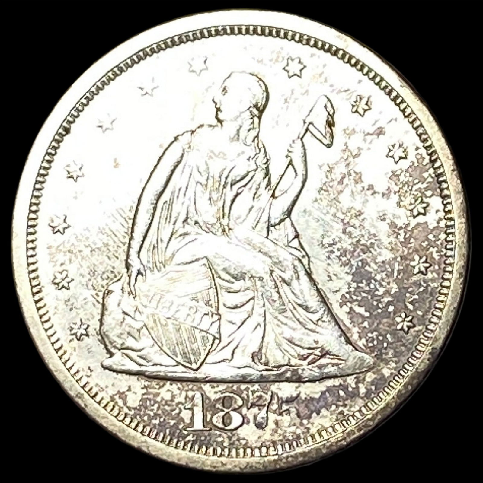 1877-S Silver Twenty Cent Piece CLOSELY UNCIRCULATED (1 of 2)