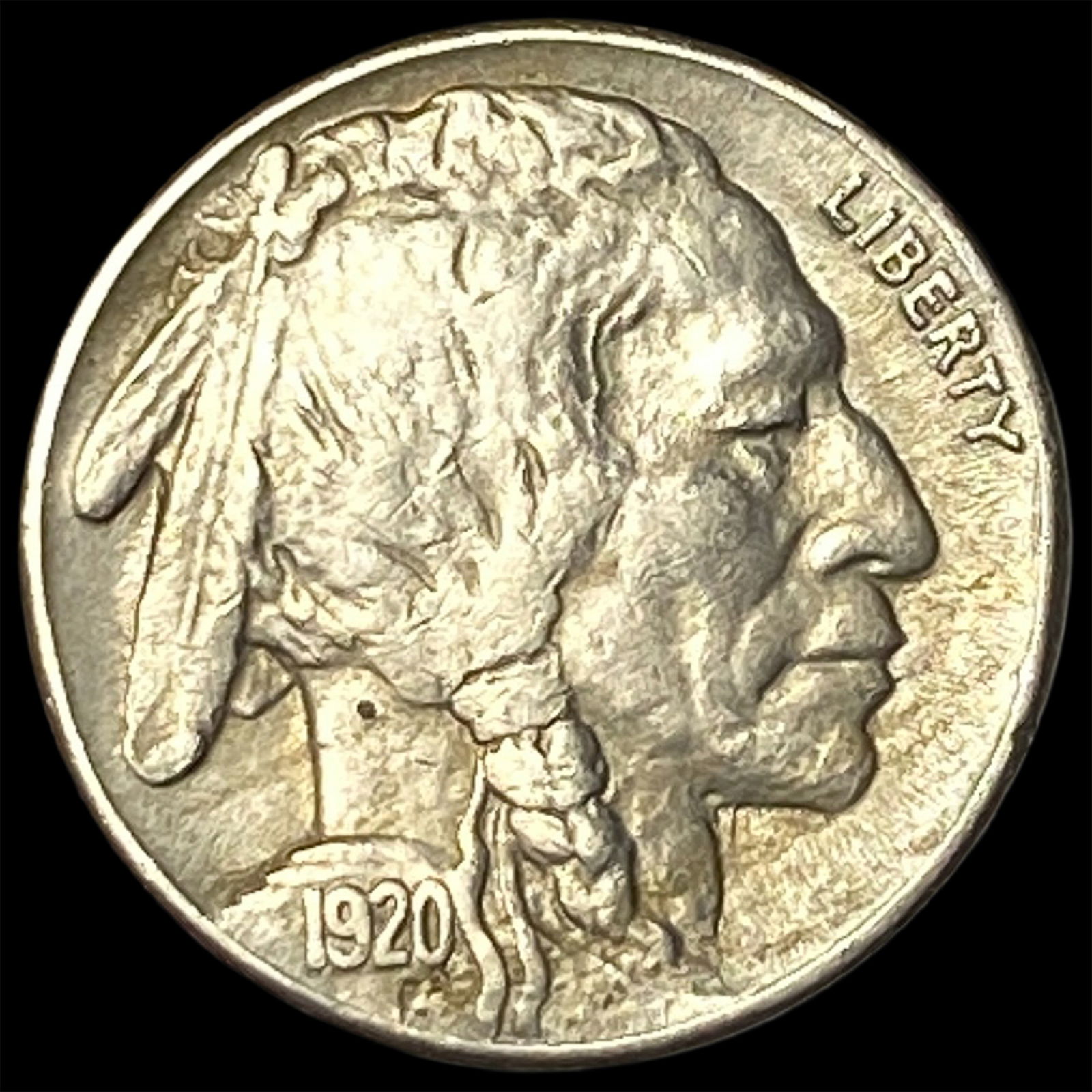 1920-S Buffalo Nickel NEARLY UNCIRCULATED: 1920-S Buffalo Nickel NEARLY UNCIRCULATED