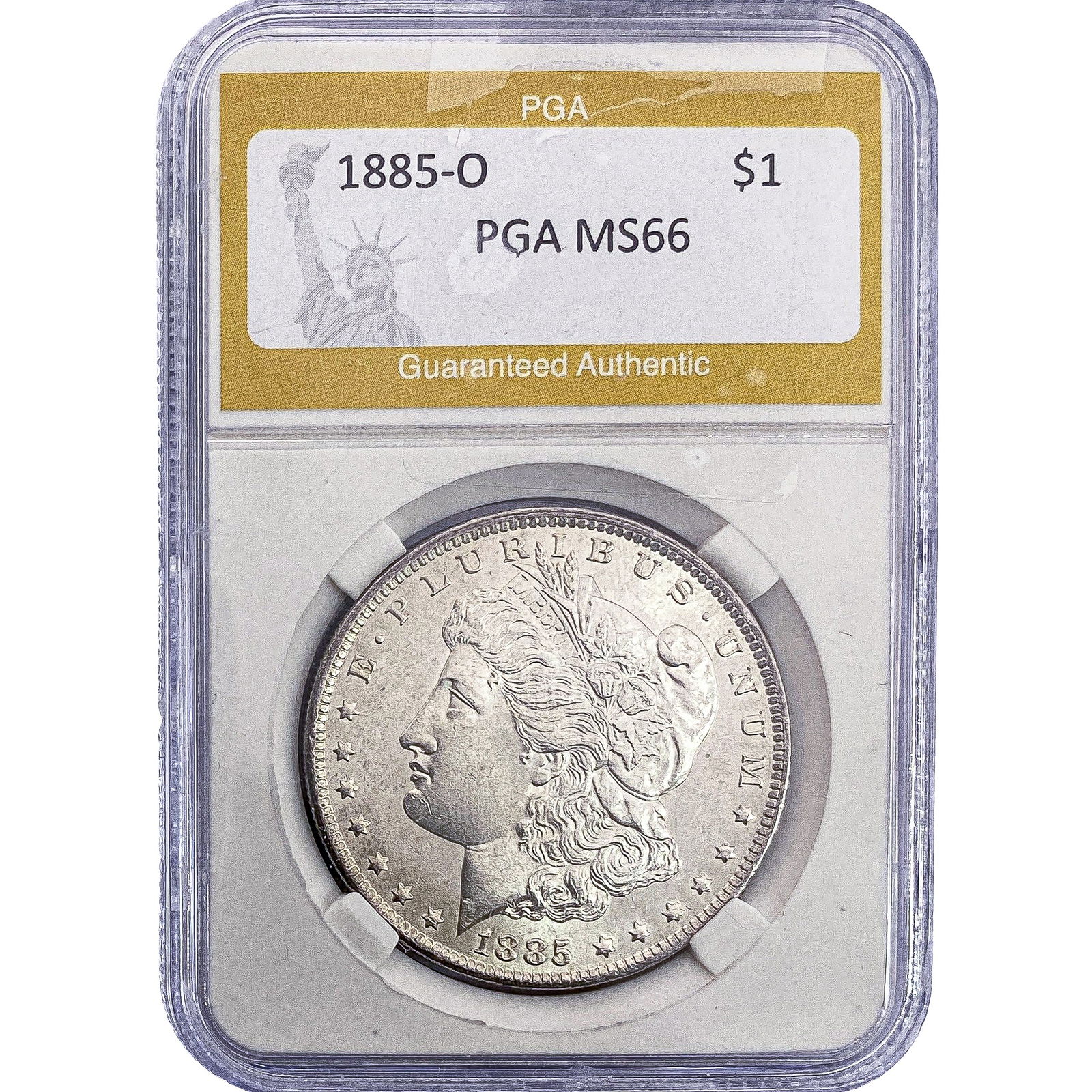 1885-O Morgan Silver Dollar PGA MS66: 1885-O Morgan Silver Dollar PGA MS66