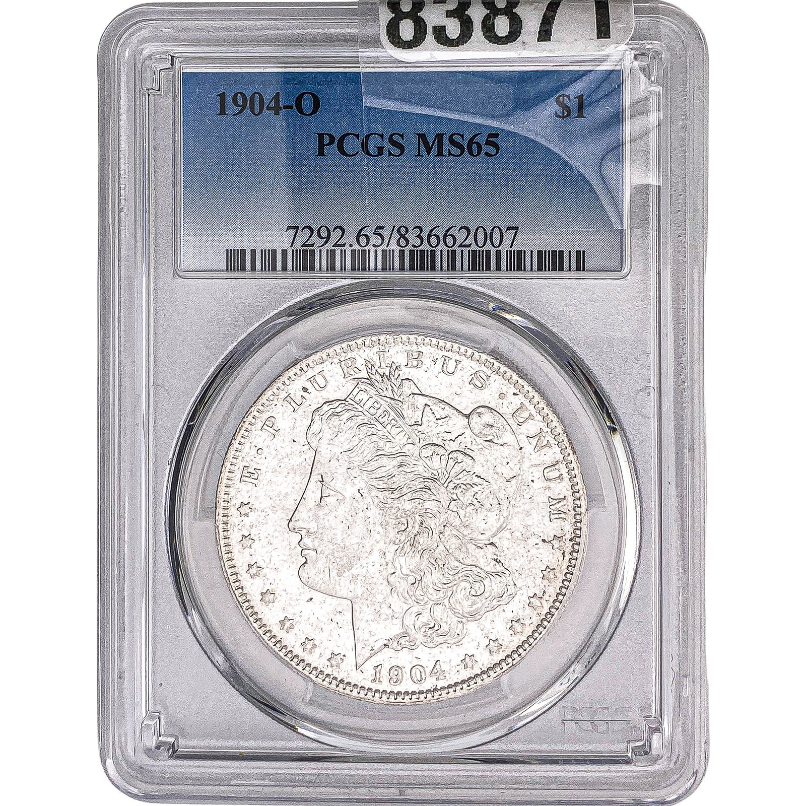 1904-O Morgan Silver Dollar PCGS MS65: 1904-O Morgan Silver Dollar PCGS MS65