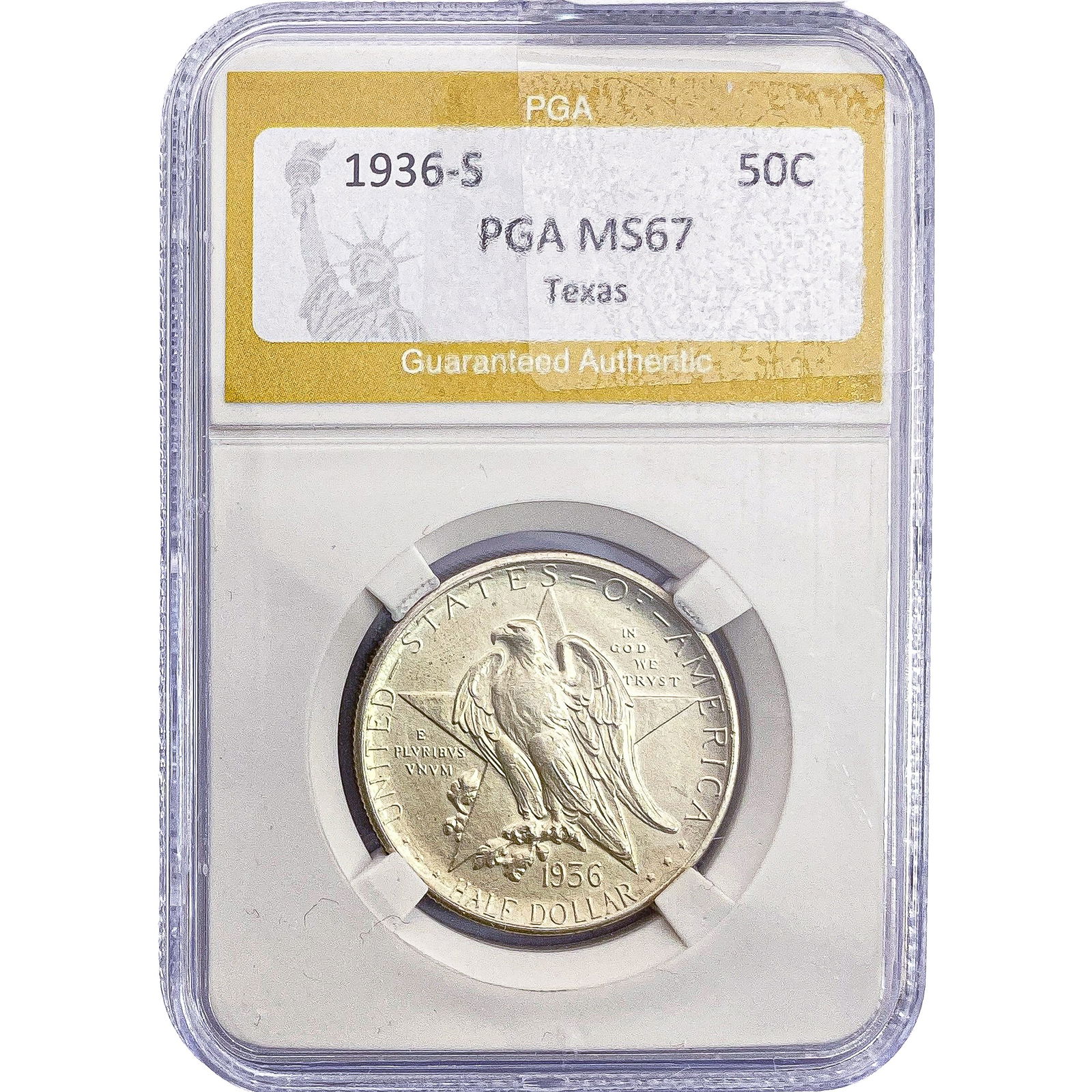 1936-S Texas Half Dollar PGA MS67 (1 of 2)