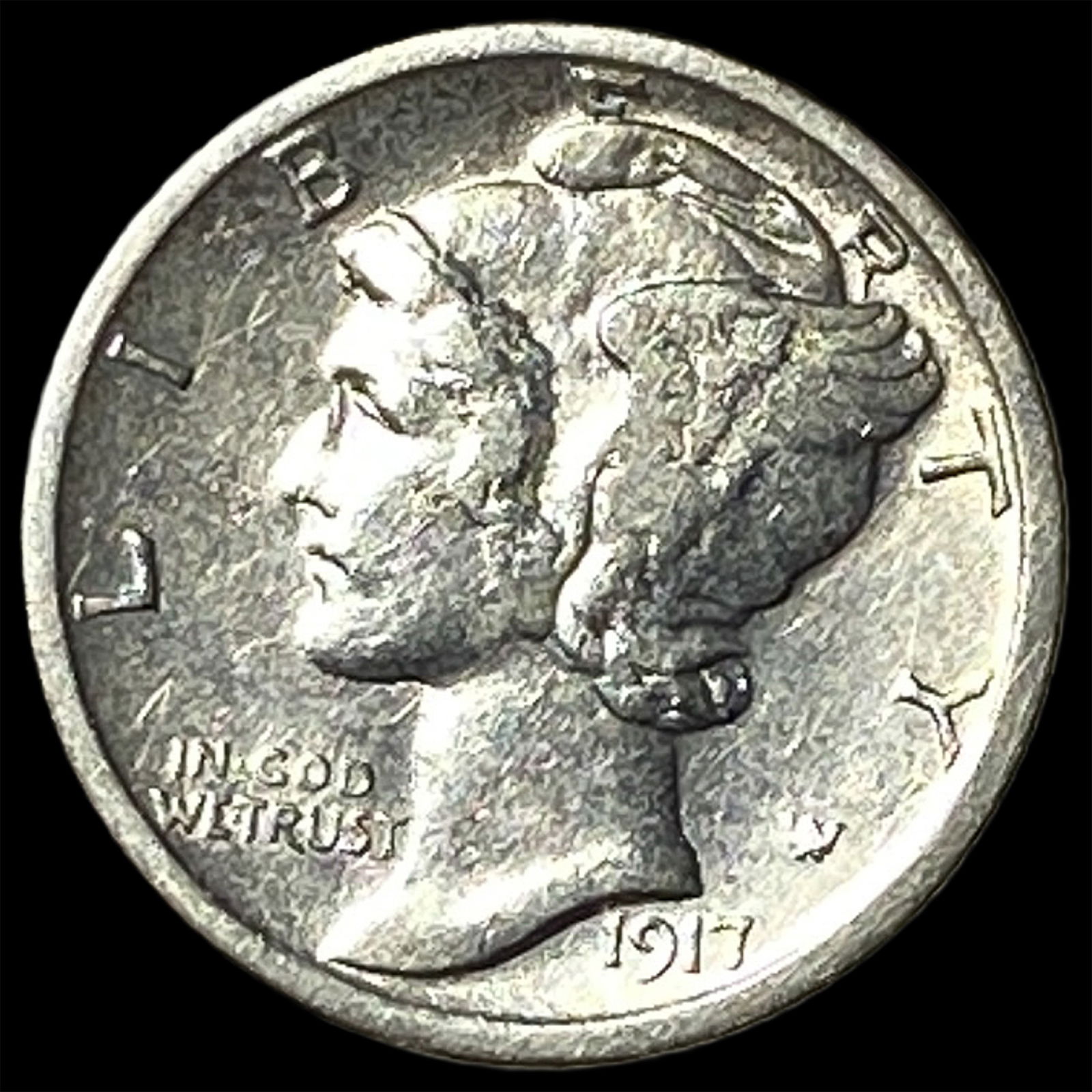 1917 Mercury Dime CLOSELY UNCIRCULATED (1 of 2)