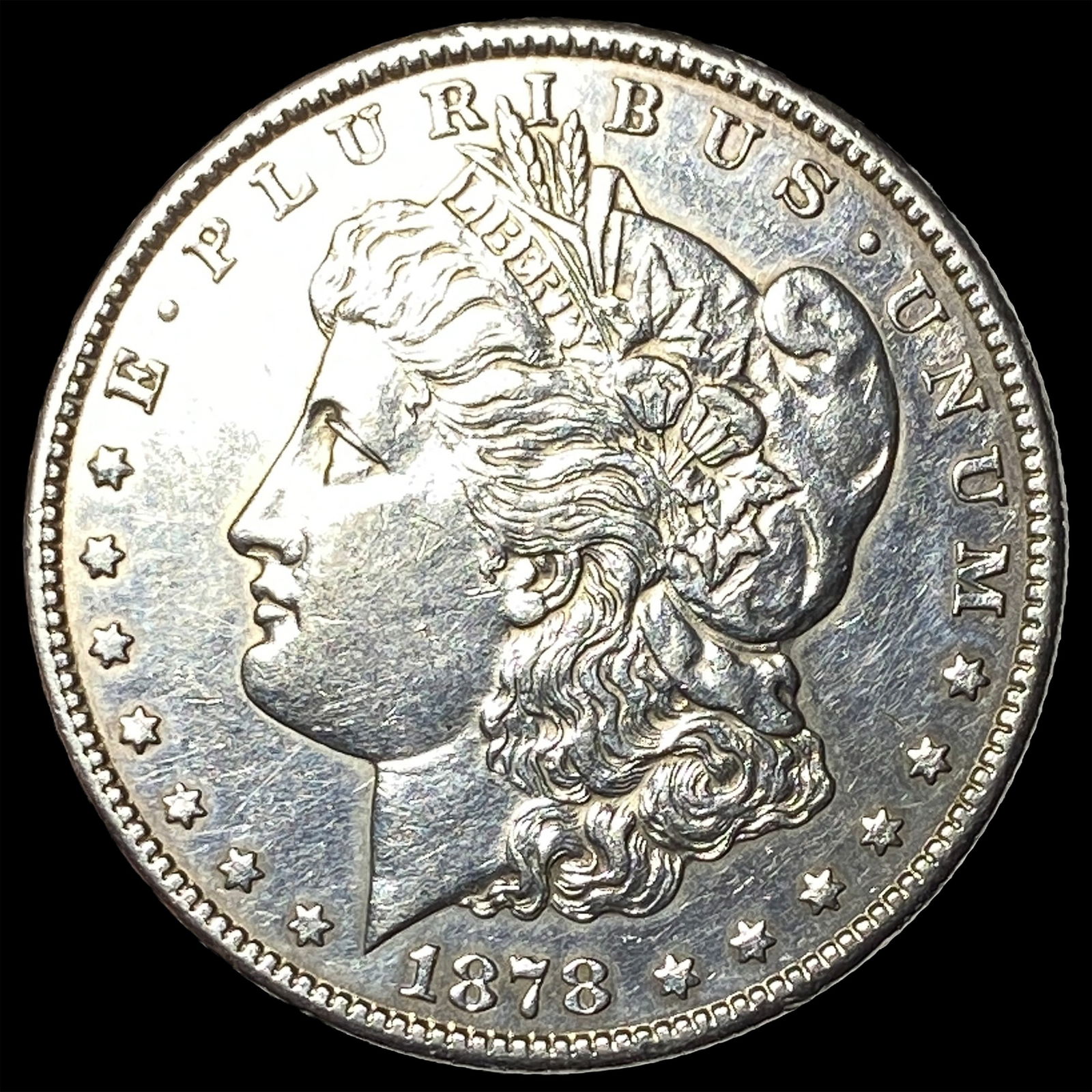 1878 Silver Morgan Dollar CLOSELY UNCIRCULATED: 1878 Silver Morgan Dollar CLOSELY UNCIRCULATED
