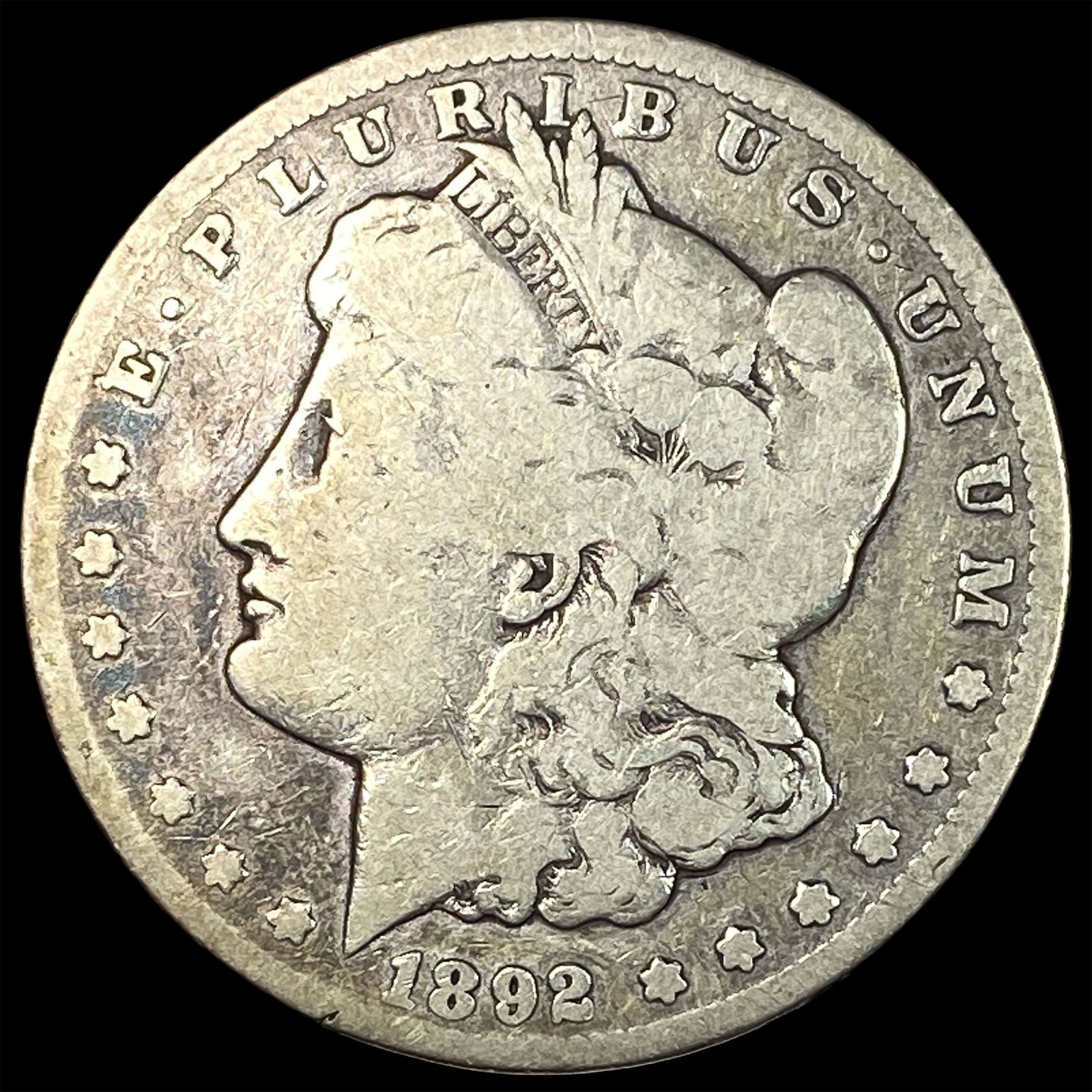 1892-CC Silver Morgan Dollar NICELY CIRCULATED: 1892-CC Silver Morgan Dollar NICELY CIRCULATED