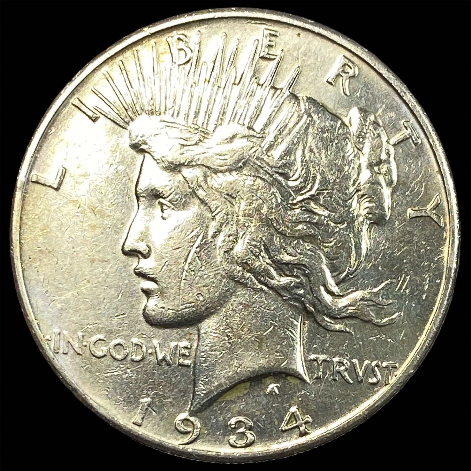 1934-S Silver Peace Dollar CLOSELY UNCIRCULATED: 1934-S Silver Peace Dollar CLOSELY UNCIRCULATED