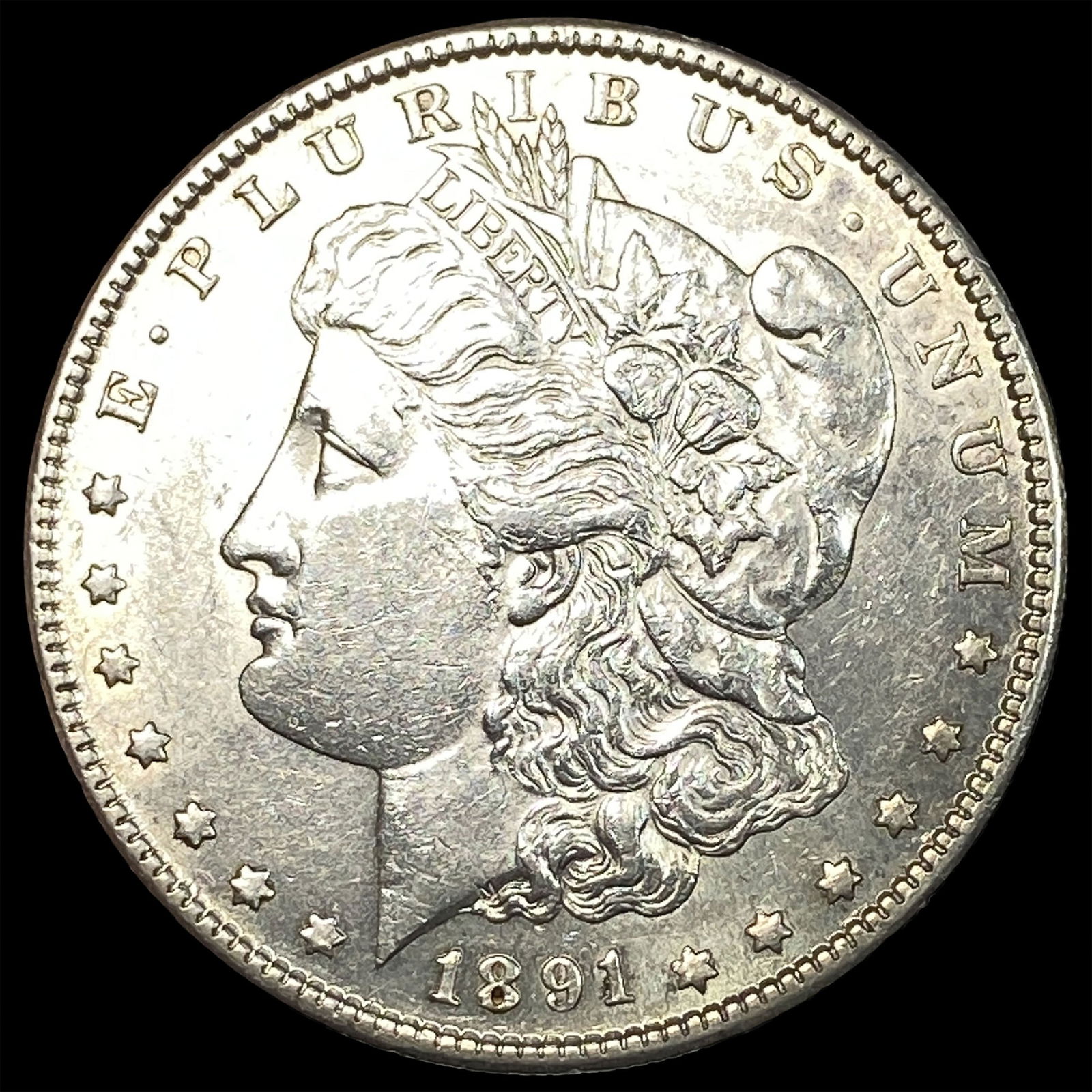 1891-S Silver Morgan Dollar CLOSELY UNCIRCULATED (1 of 2)