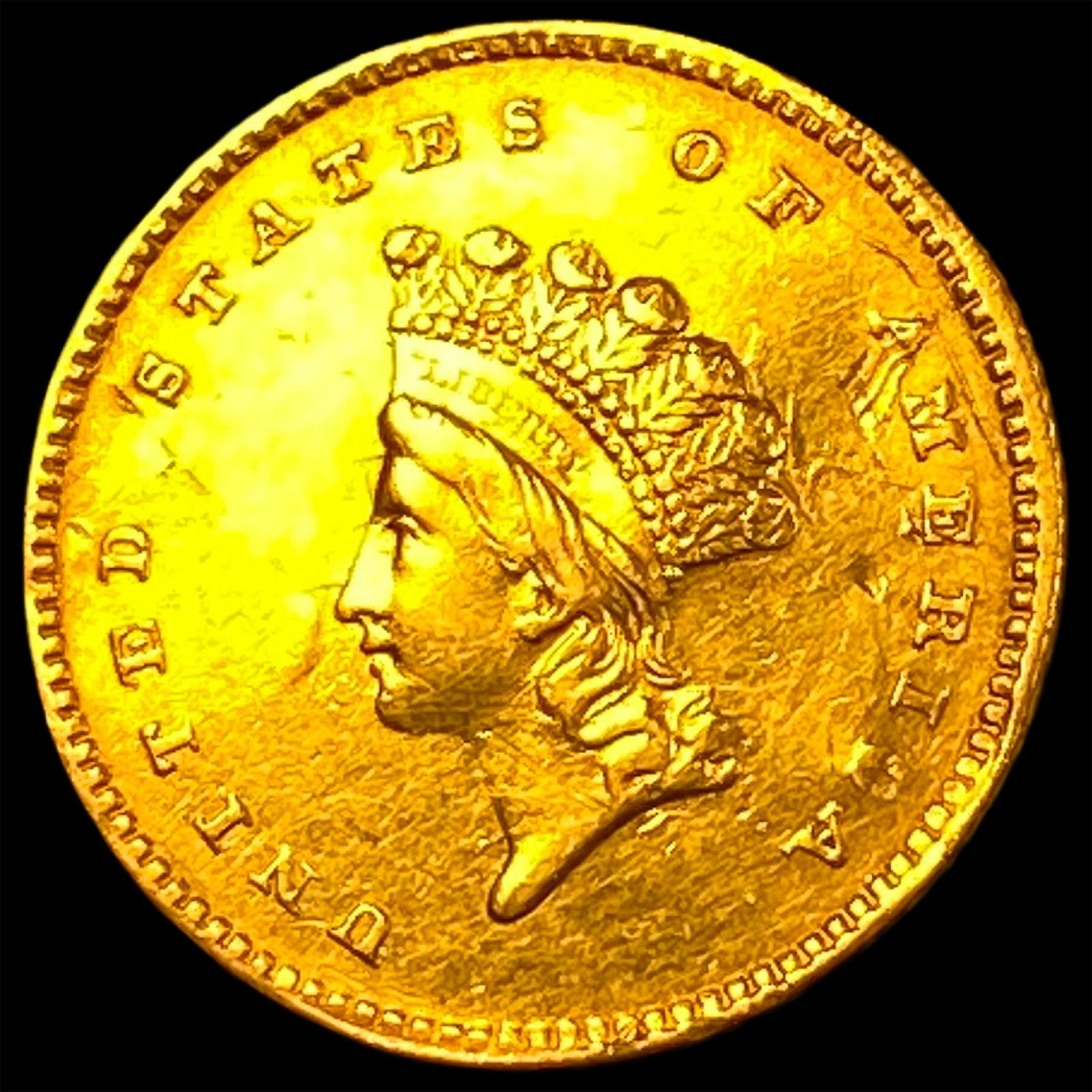 1854 Gold $1 Indian Head Type 2 HIGH GRADE (1 of 2)