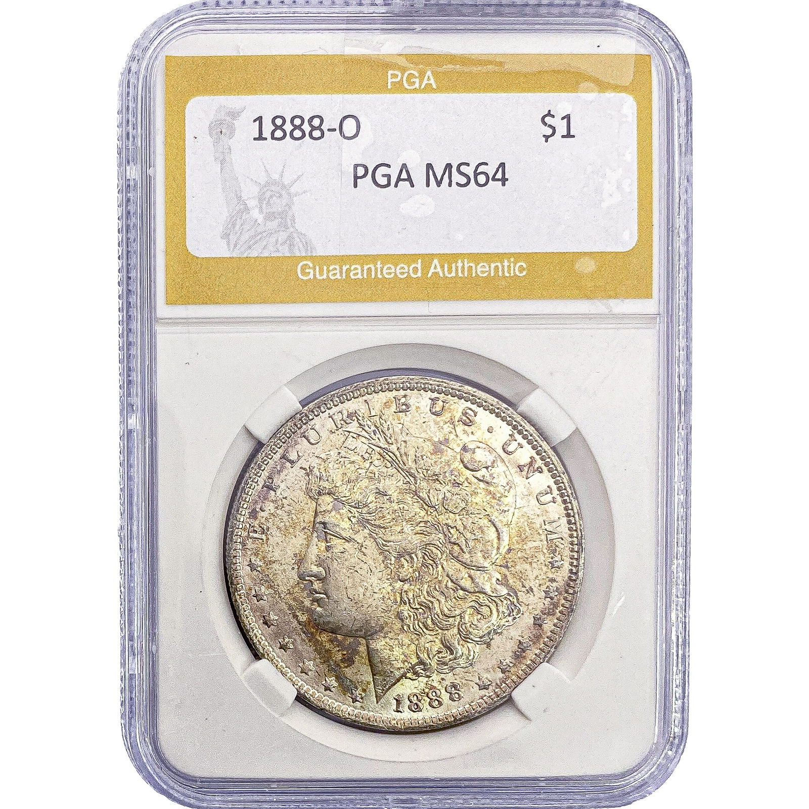 1888-O Morgan Silver Dollar PGA MS64: 1888-O Morgan Silver Dollar PGA MS64