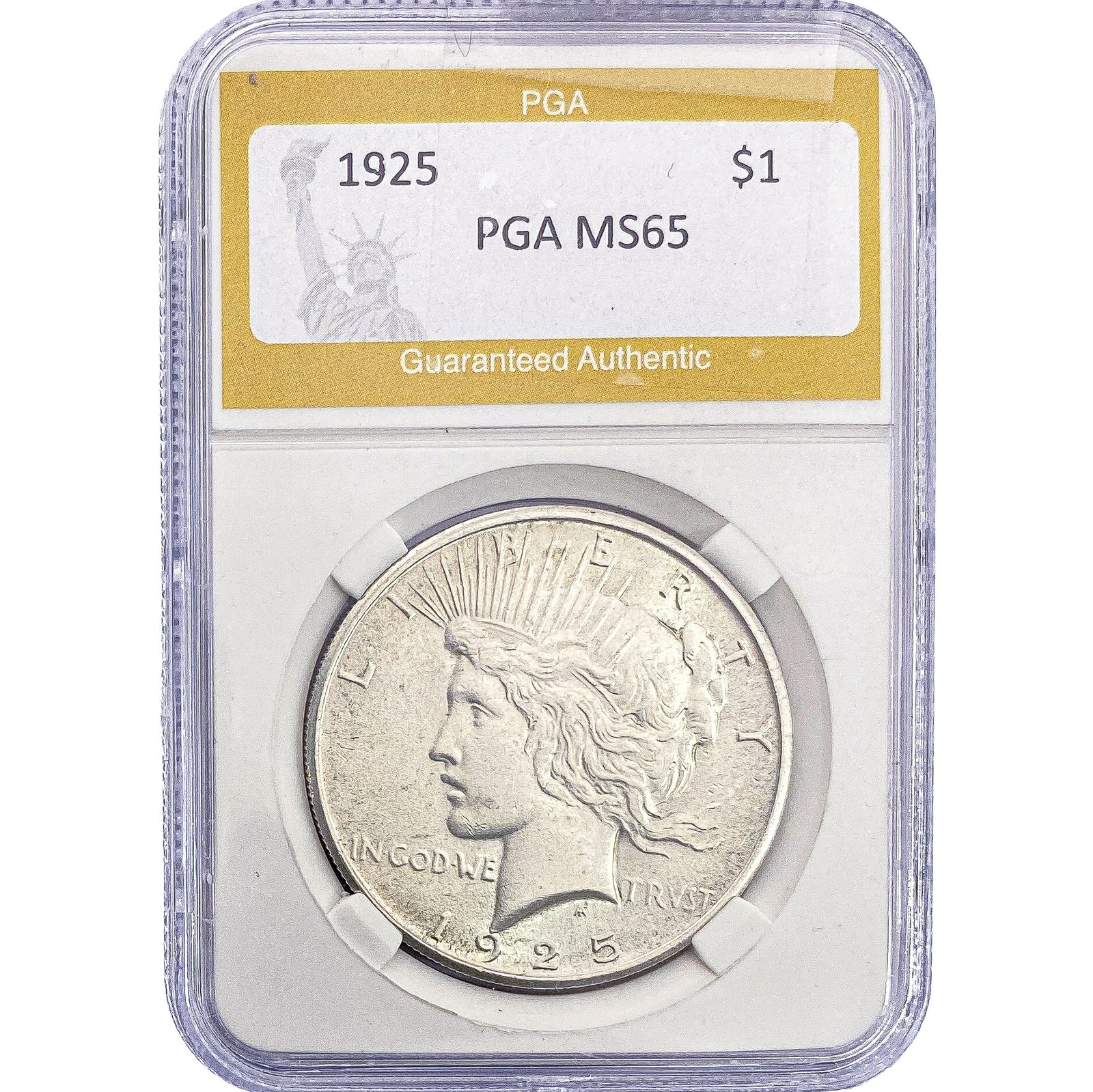 1925 Silver Peace Dollar PGA MS65 (1 of 2)