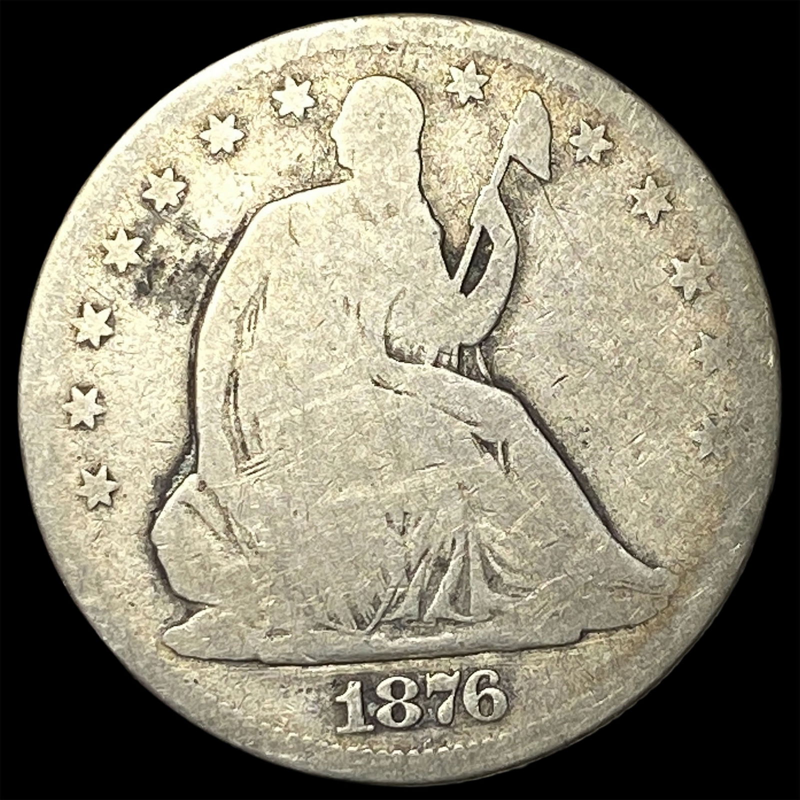 1876-CC Silver Half Dollar NICELY CIRCULATED: 1876-CC Silver Half Dollar NICELY CIRCULATED