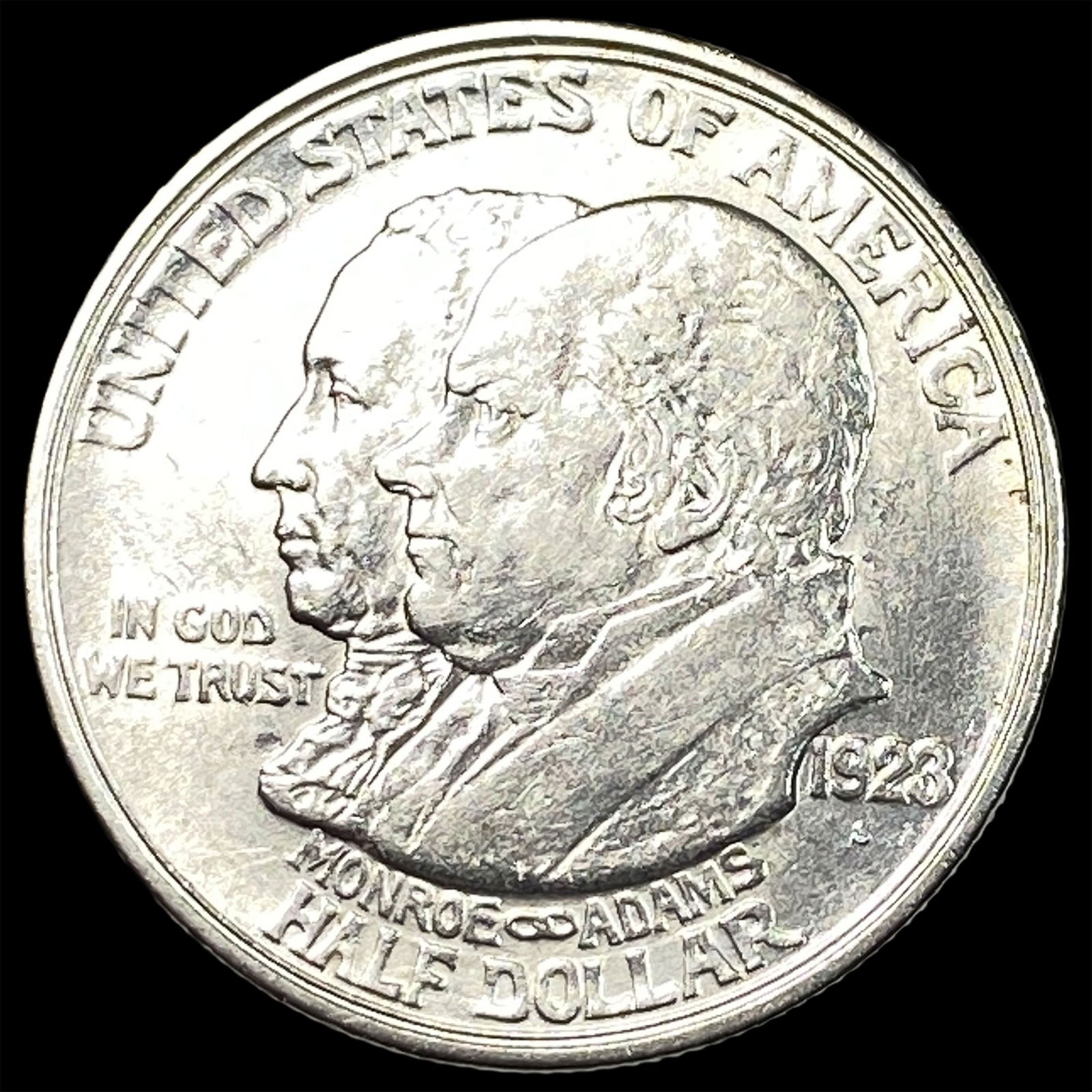 1923 Silver Monroe Doctrine Centennial Half Dollar UNCIRCULATED: 1923 Silver Monroe Doctrine Centennial Half Dollar UNCIRCULATED