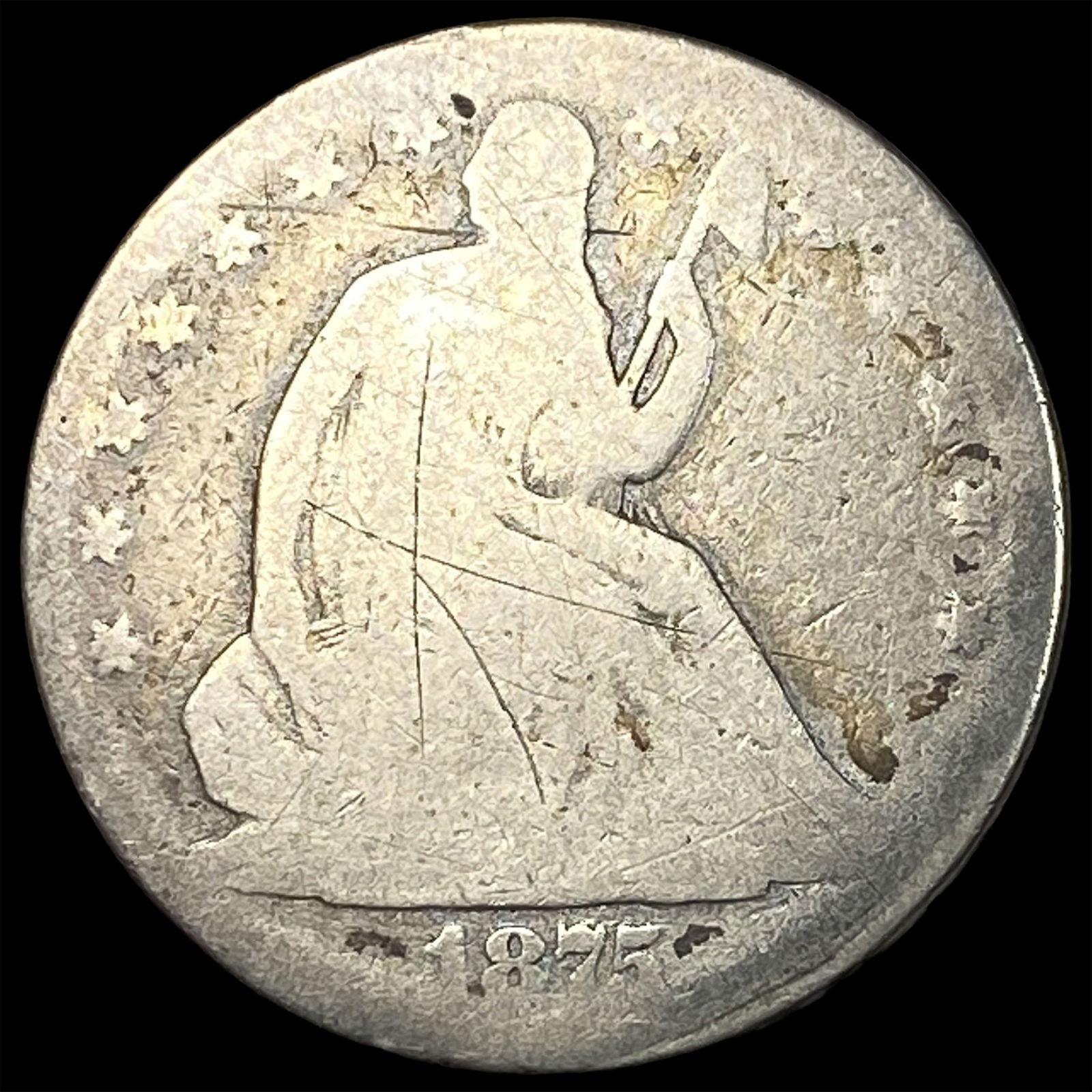 1877 Seated Liberty Half Dollar NICELY CIRCULATED: 1877 Seated Liberty Half Dollar NICELY CIRCULATED