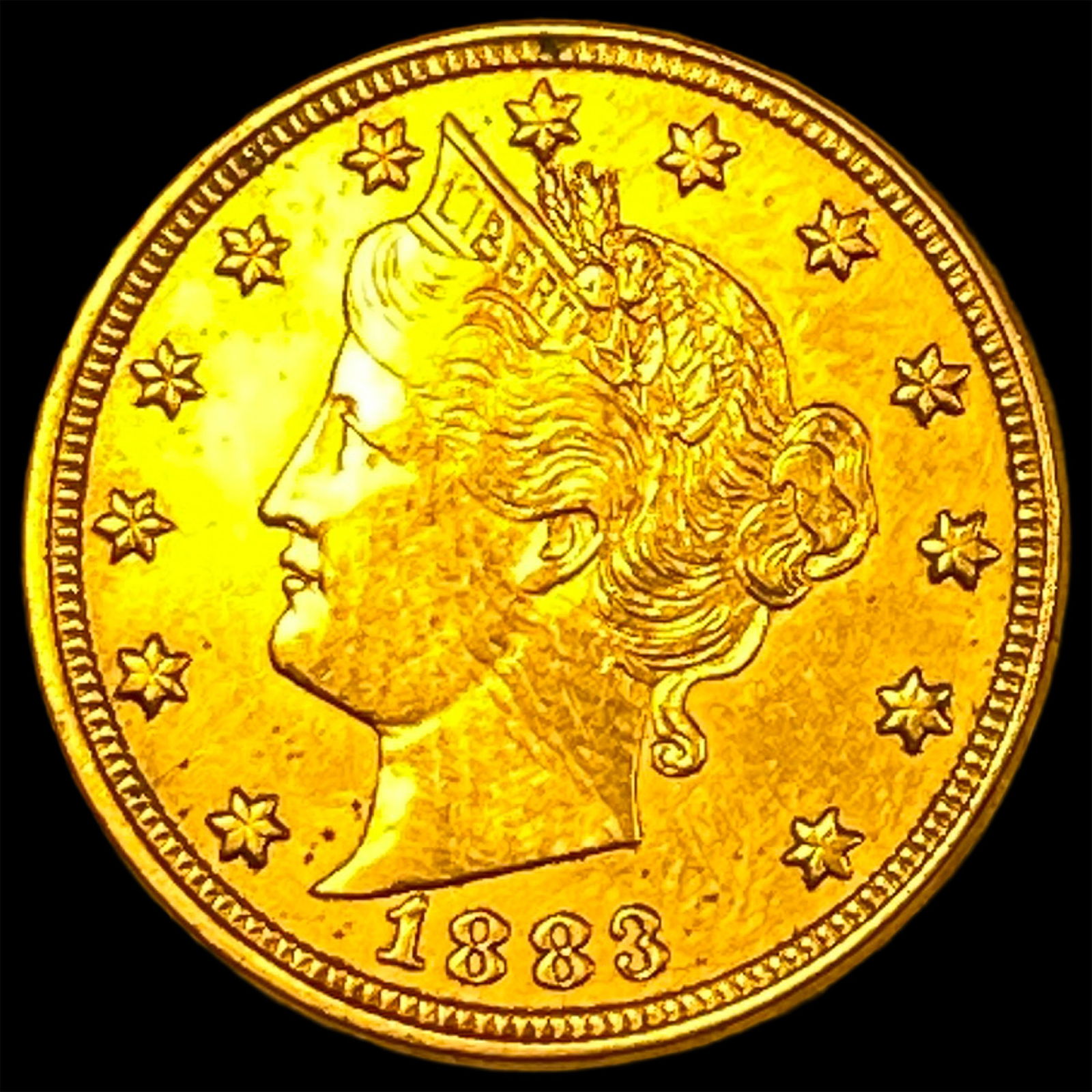 1883 Gold $5 Liberty Head Half Eagle HIGH GRADE (1 of 2)