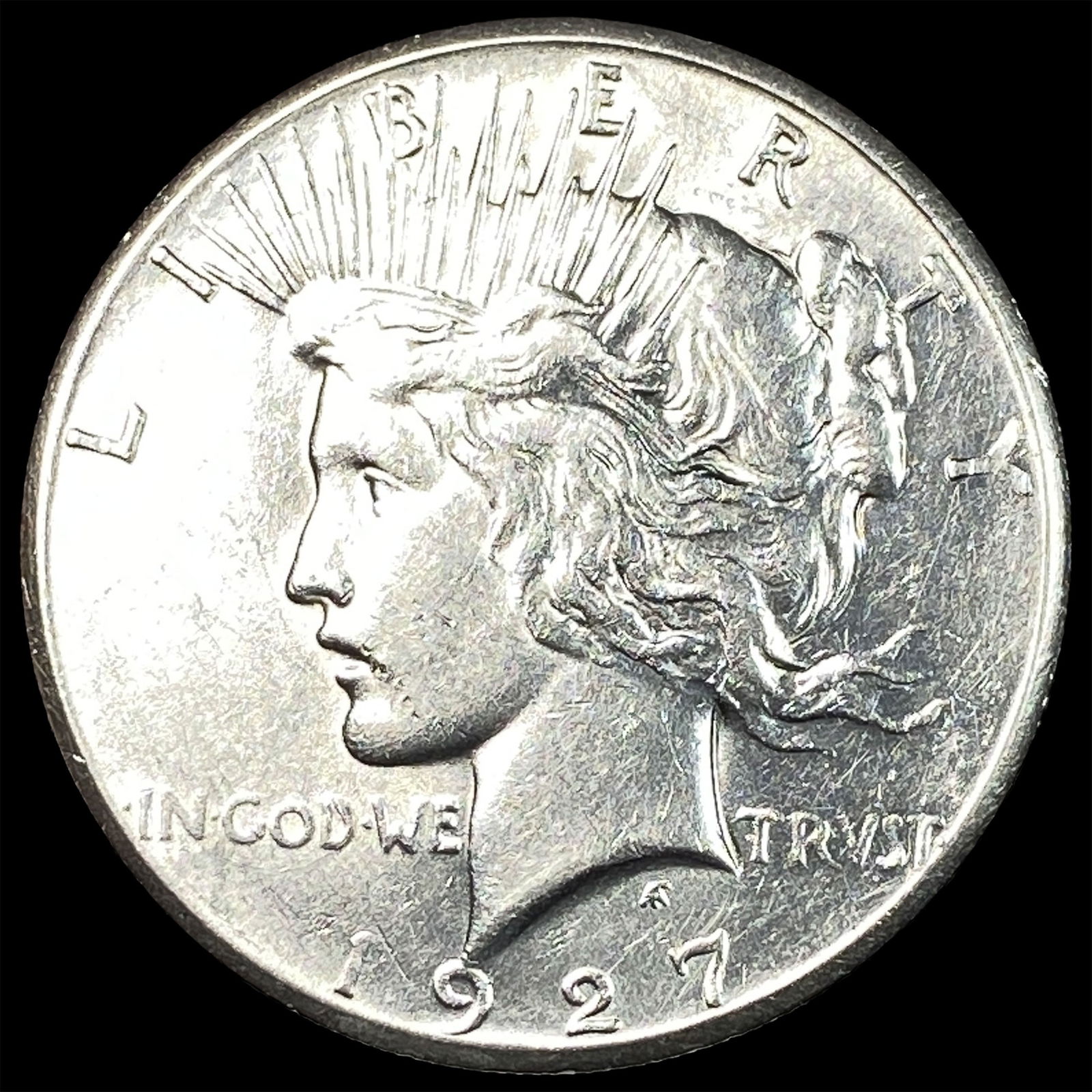 1927 Silver Peace Dollar CLOSELY UNCIRCULATED: 1927 Silver Peace Dollar CLOSELY UNCIRCULATED