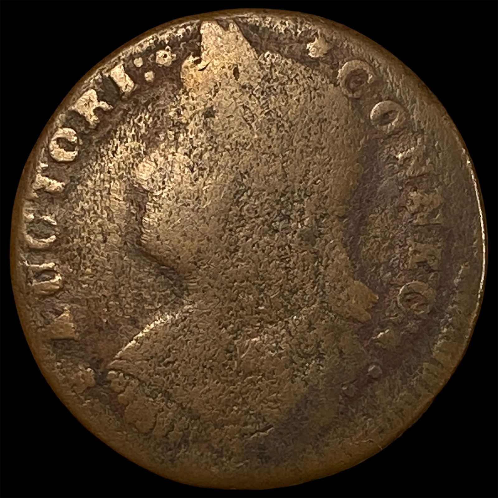 This is a British 1862 Bronze Halfpenny. NICELY CIRCULATED (1 of 2)