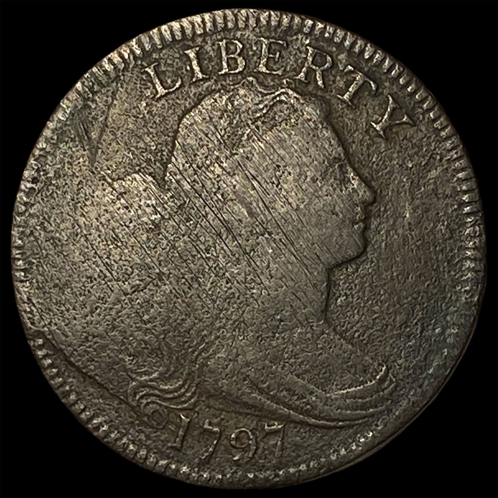1797 Draped Bust Large Cent LIGHTLY CIRCULATED (1 of 2)
