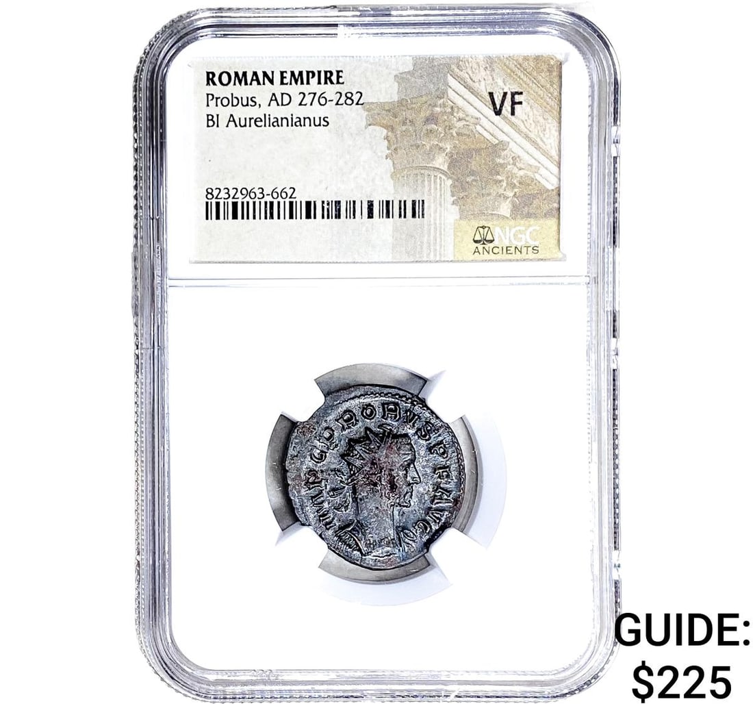 Roman Probus,AD 276-282 BI Aurelianianus NGC VF: Roman Probus,AD 276-282 BI Aurelianianus NGC VF