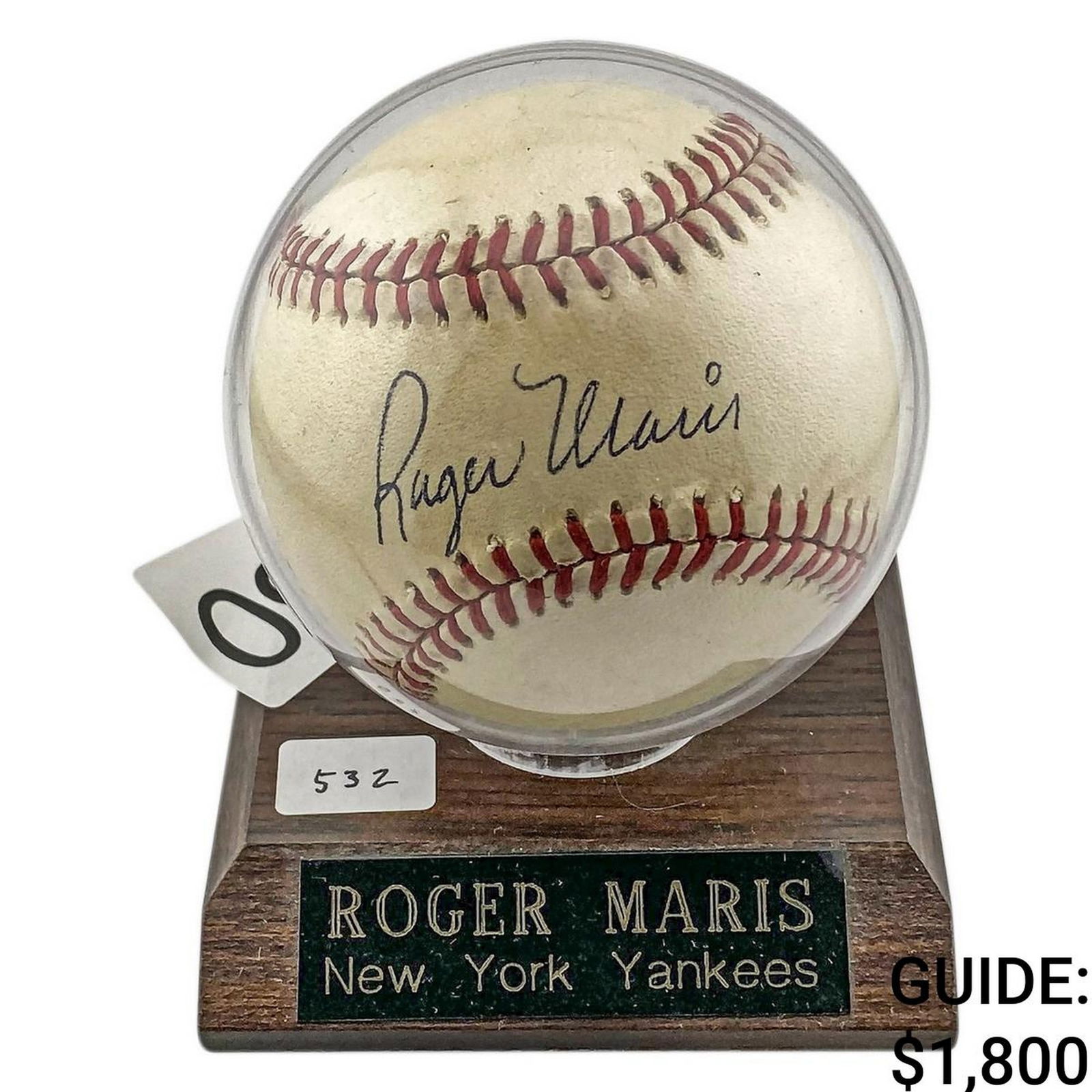 Roger Maris Signed Baseball w/ Certificate (1 of 5)