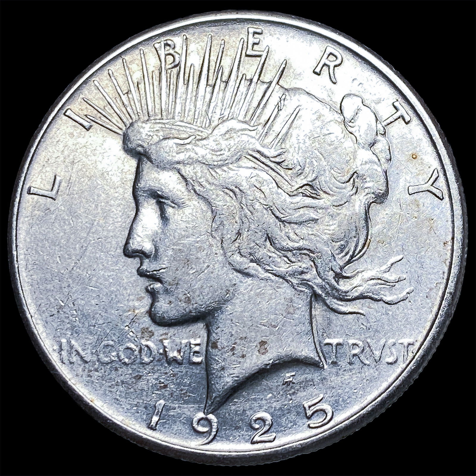 1925-S Silver Peace Dollar CLOSELY UNCIRCULATED: 1925-S Silver Peace Dollar CLOSELY UNCIRCULATED