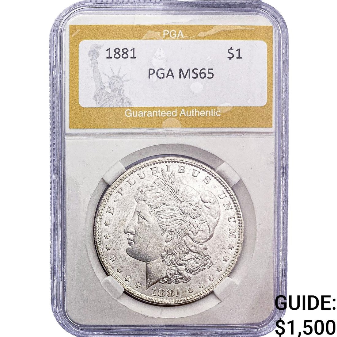 1881 Morgan Silver Dollar PGA MS65 (1 of 2)