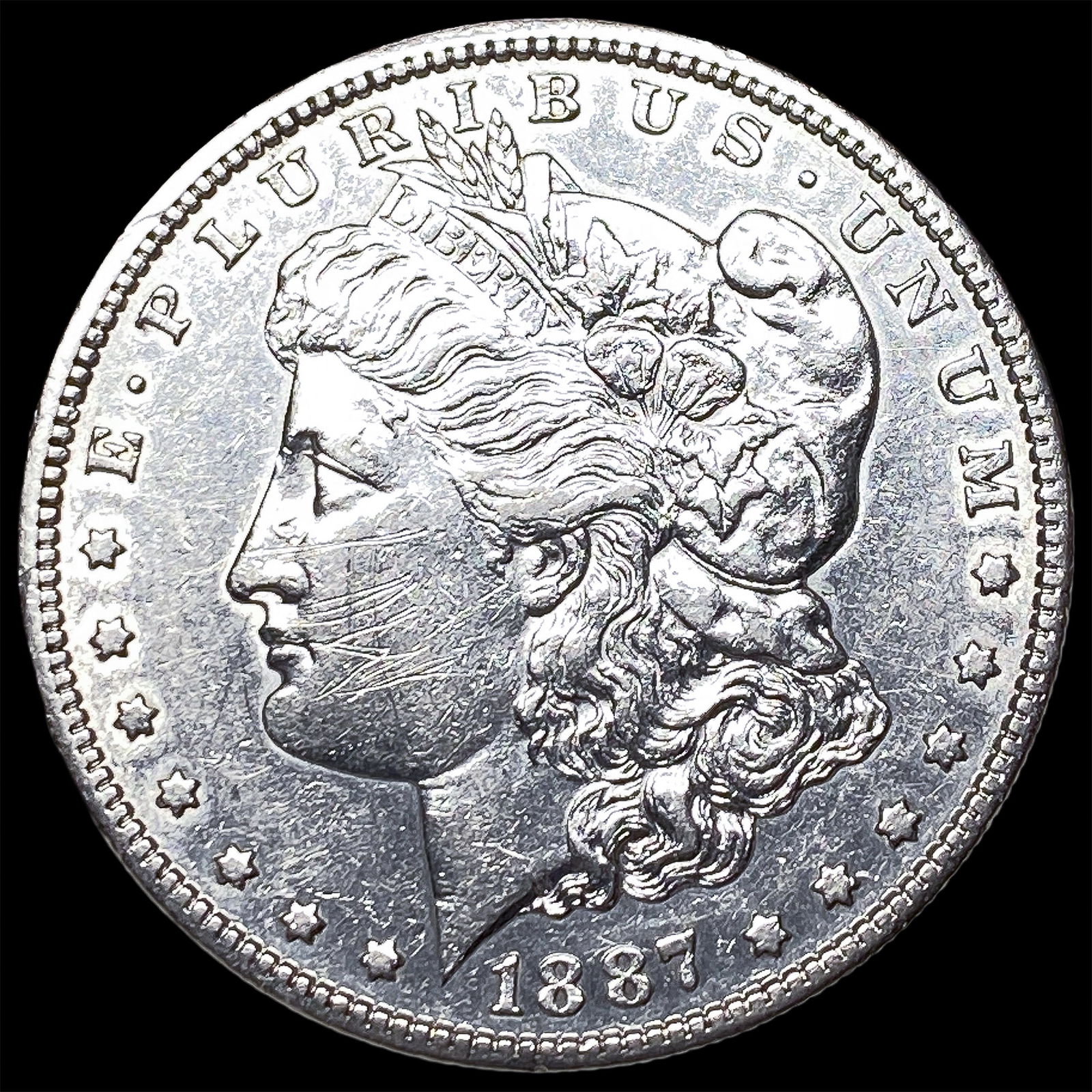 1887-S Silver Morgan Dollar CLOSELY UNCIRCULATED (1 of 2)