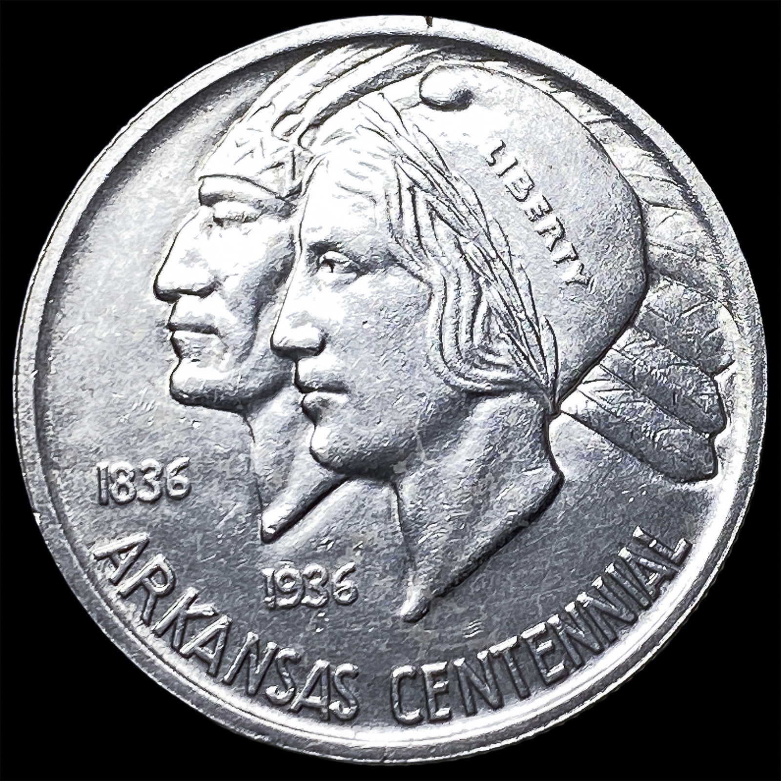 1936 Silver Arkansas Centennial Half Dollar CLOSELY UNCIRCULATED (1 of 2)