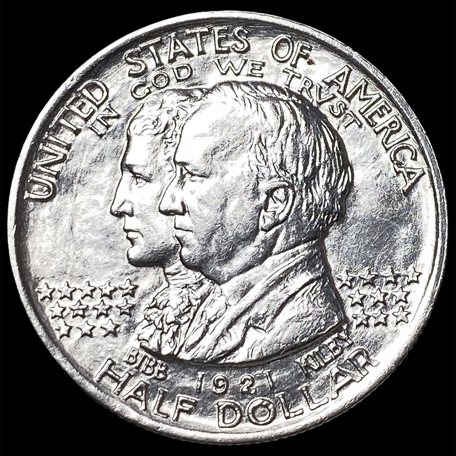 1921 Silver Alabama Centennial Half Dollar UNCIRCULATED: 1921 Silver Alabama Centennial Half Dollar UNCIRCULATED
