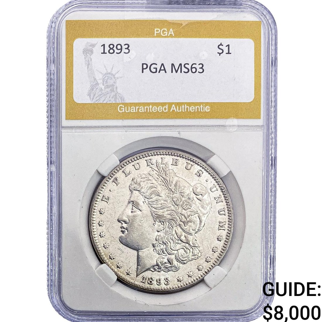 1893 Morgan Silver Dollar PGA MS63 (1 of 2)