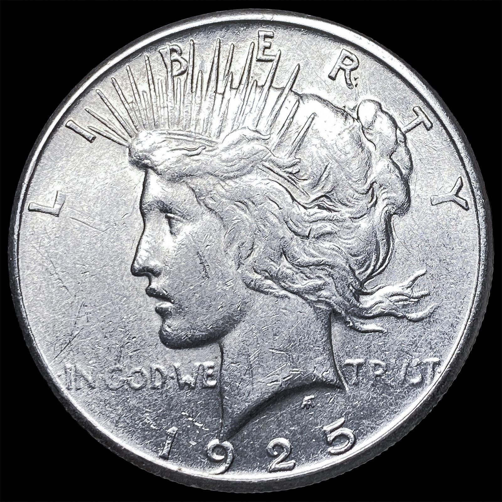 1925-S Silver Peace Dollar CLOSELY UNCIRCULATED: 1925-S Silver Peace Dollar CLOSELY UNCIRCULATED