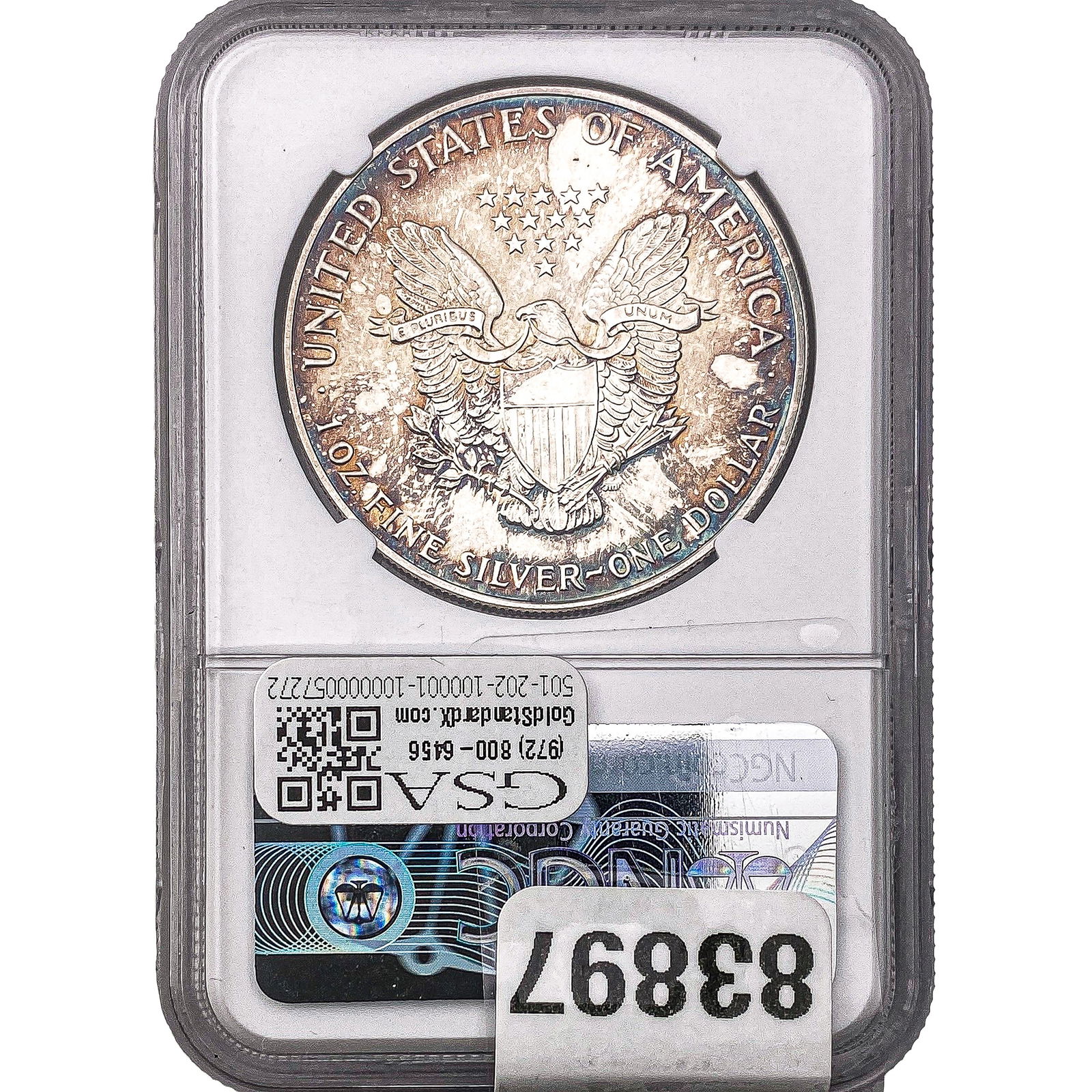 1991 Silver Eagle NGC MS66 - 2