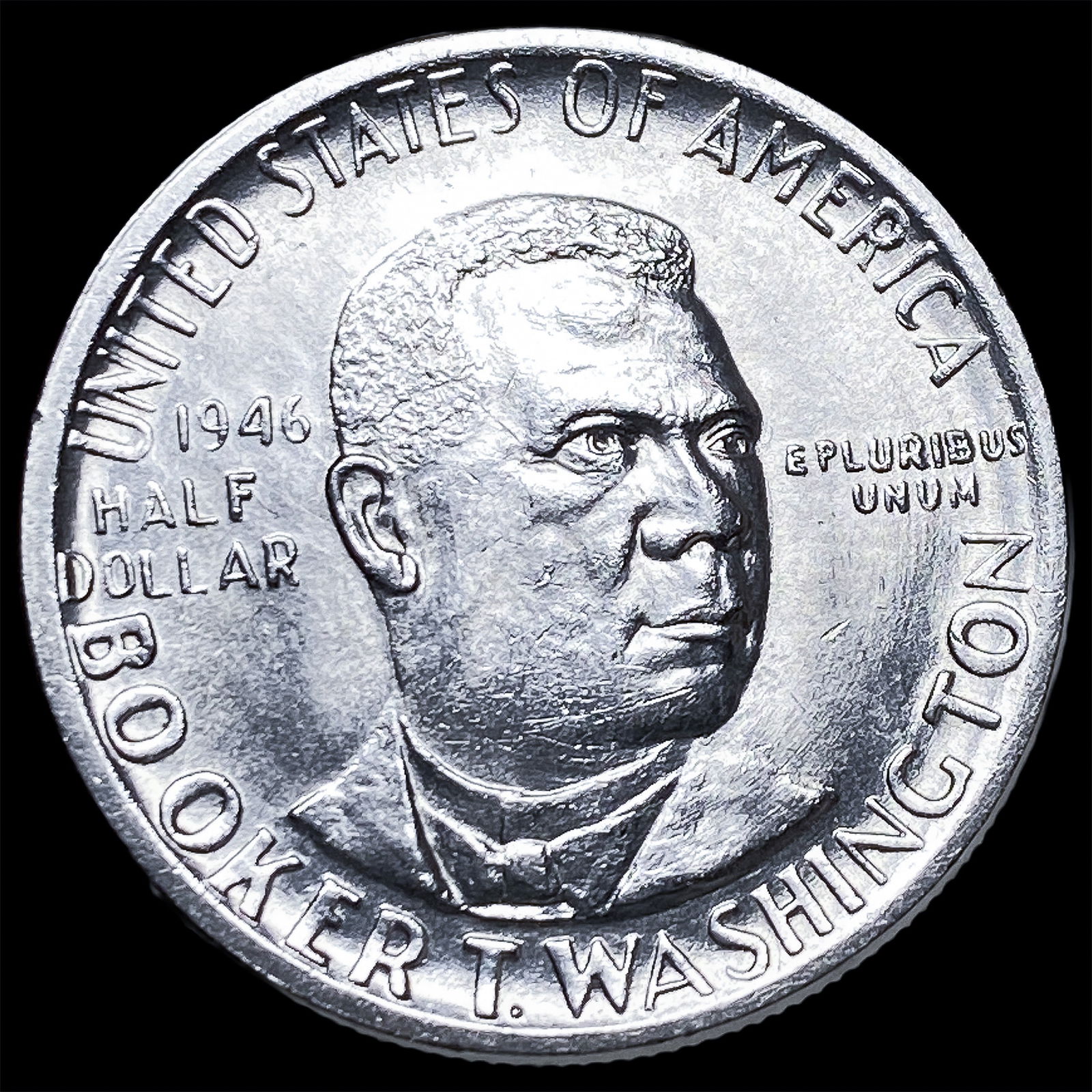 1946 Silver Booker T. Washington Half Dollar UNCIRCULATED: 1946 Silver Booker T. Washington Half Dollar UNCIRCULATED