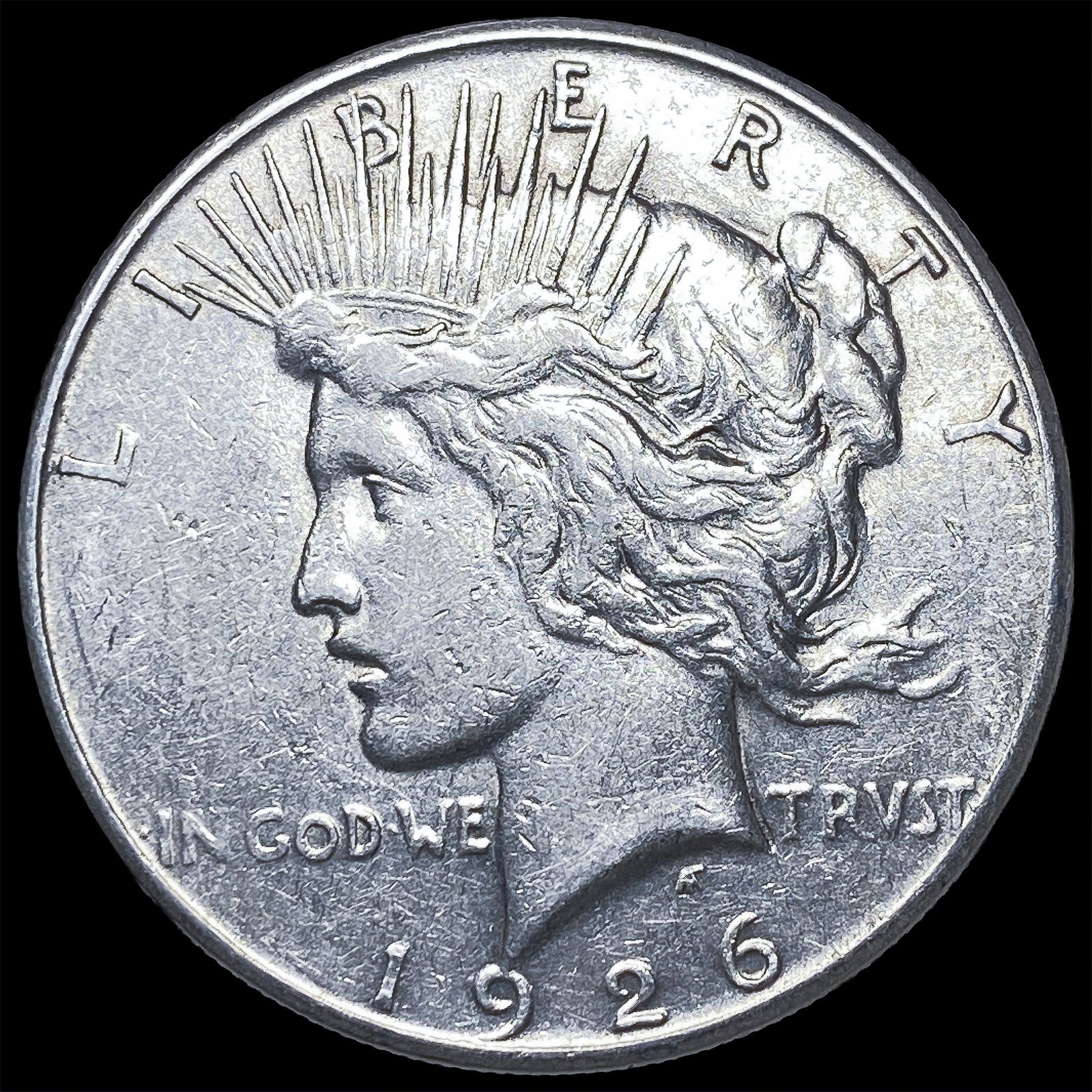 1926-S Peace Silver Dollar CLOSELY UNCIRCULATED: 1926-S Peace Silver Dollar CLOSELY UNCIRCULATED