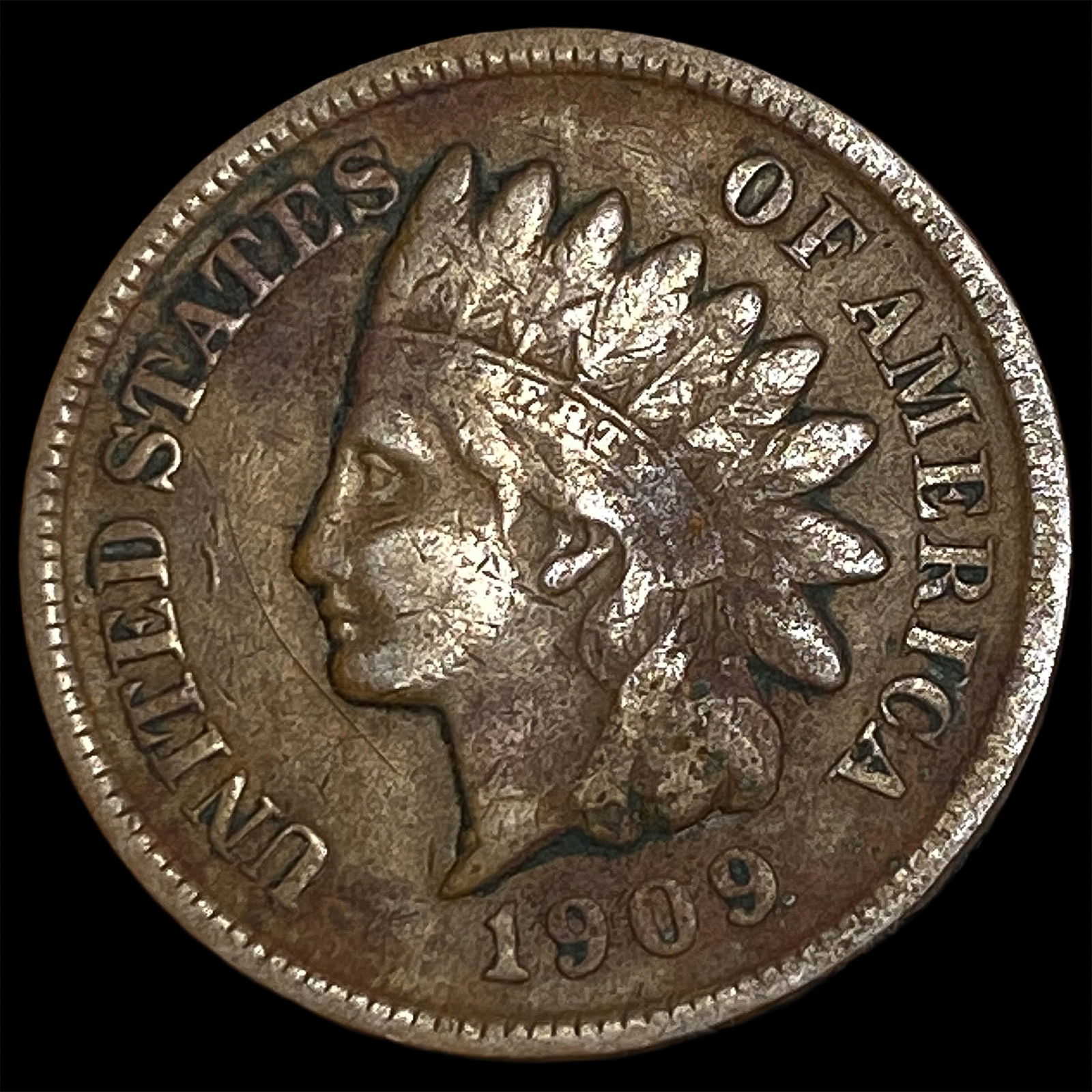1909-S Indian Head Cent LIGHTLY CIRCULATED: 1909-S Indian Head Cent LIGHTLY CIRCULATED