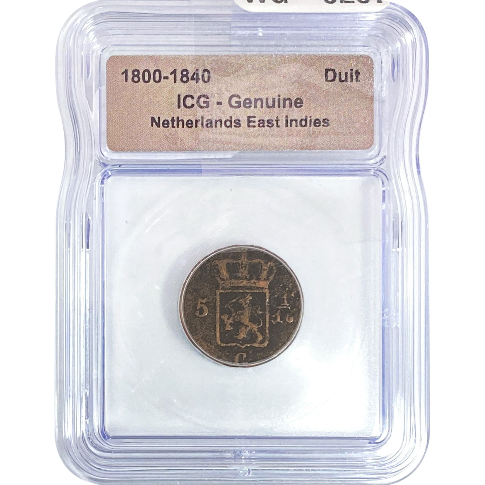 Netherlands East Indies Duit ICG Genuine (1 of 2)