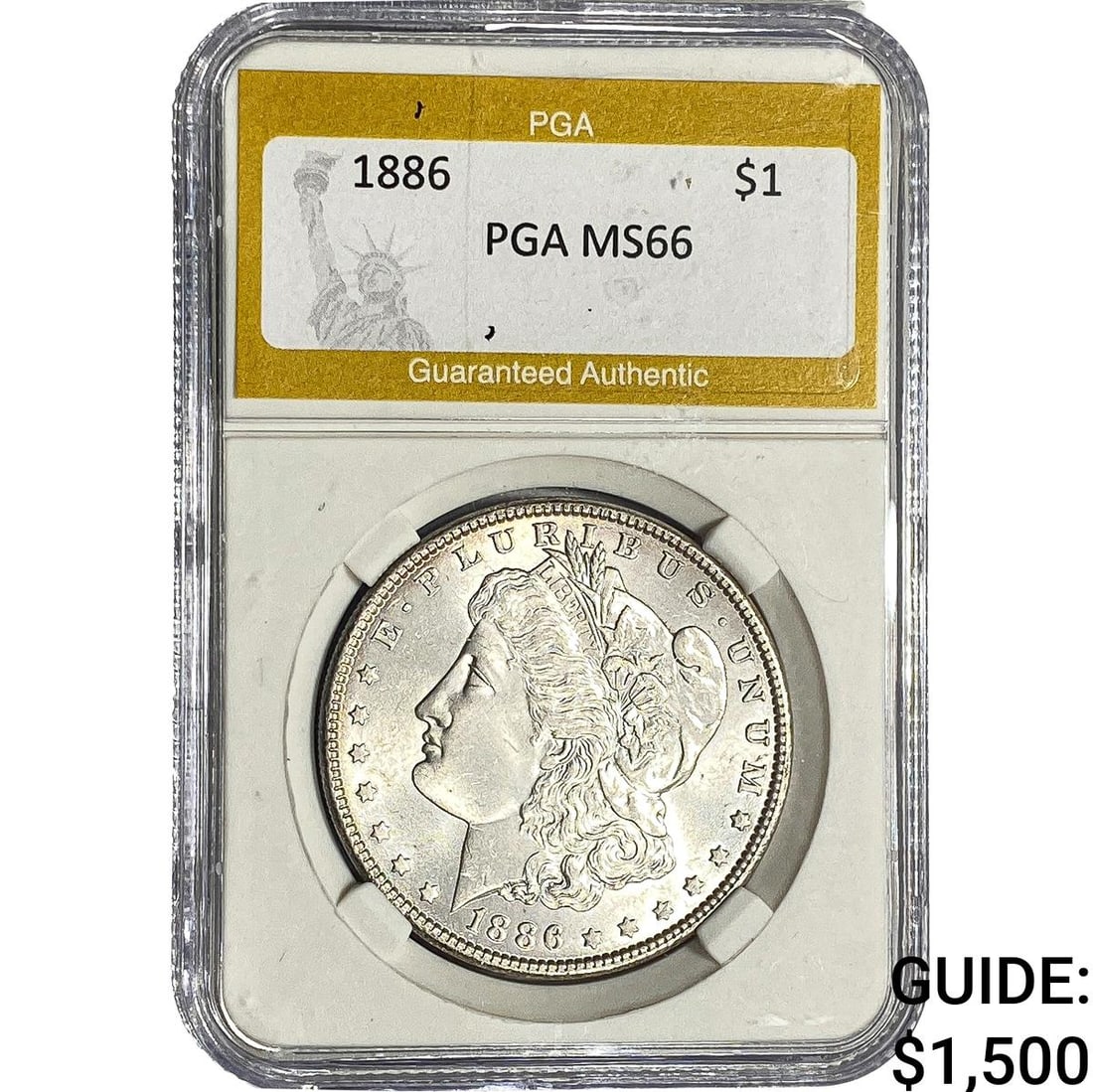 1886 Morgan Silver Dollar PGA MS66 (1 of 2)