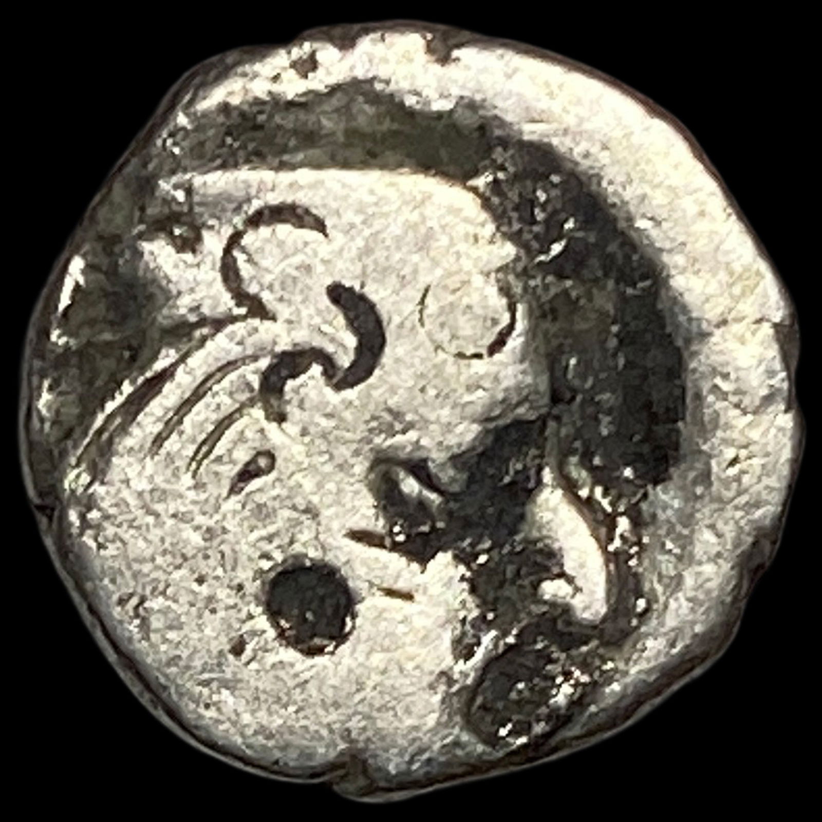 india Western Satraps Bhartrdaman Silver Drachm NEARLY UNCIRCULATED (1 of 2)