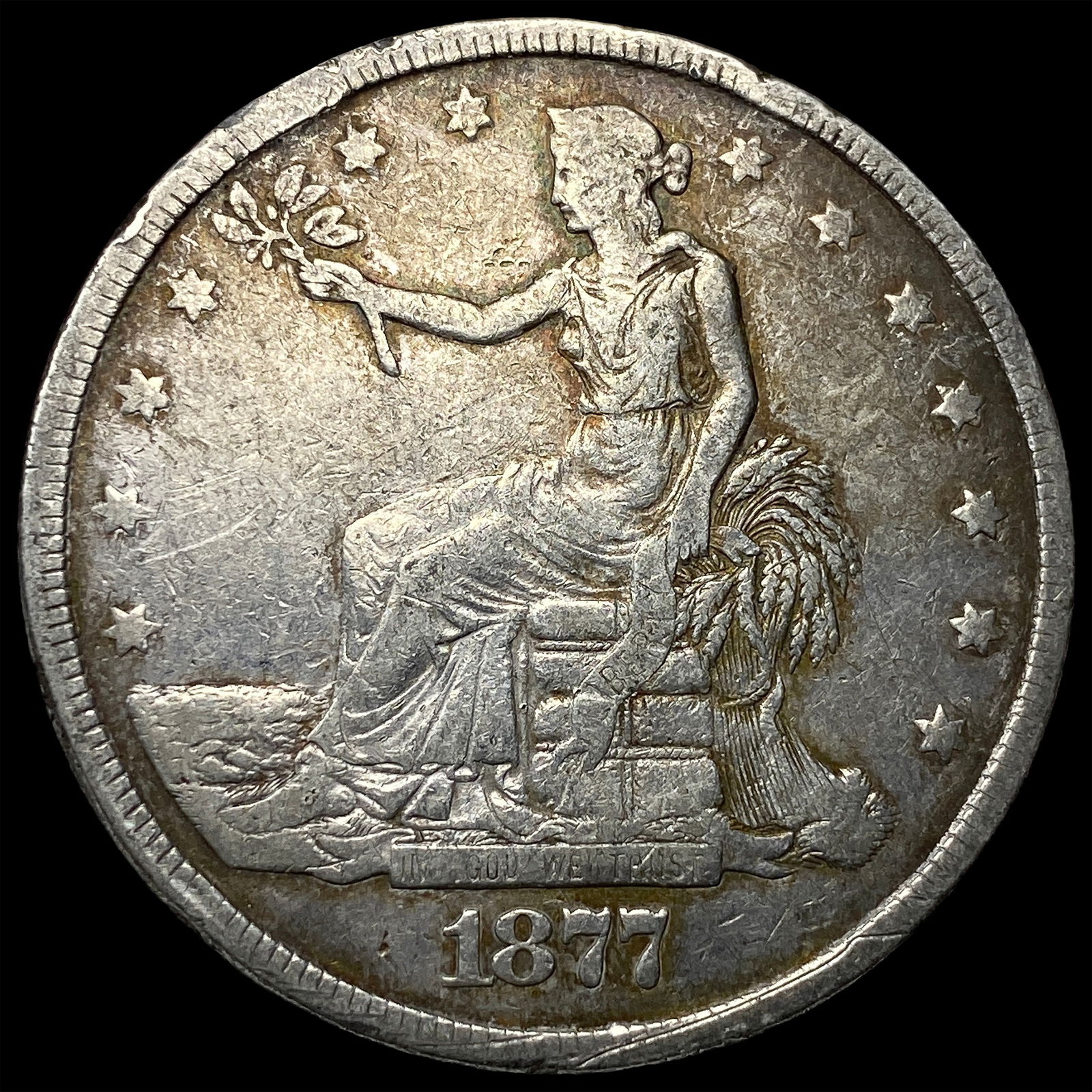 1877 Silver Trade Dollar LIGHTLY CIRCULATED: 1877 Silver Trade Dollar LIGHTLY CIRCULATED