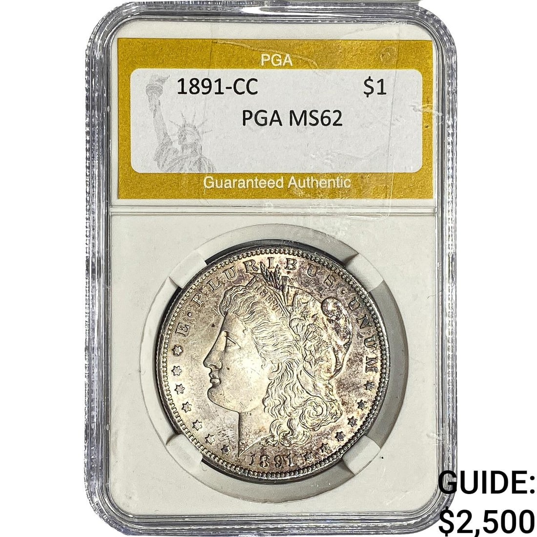 1891-CC Morgan Silver Dollar PGA MS62 (1 of 2)