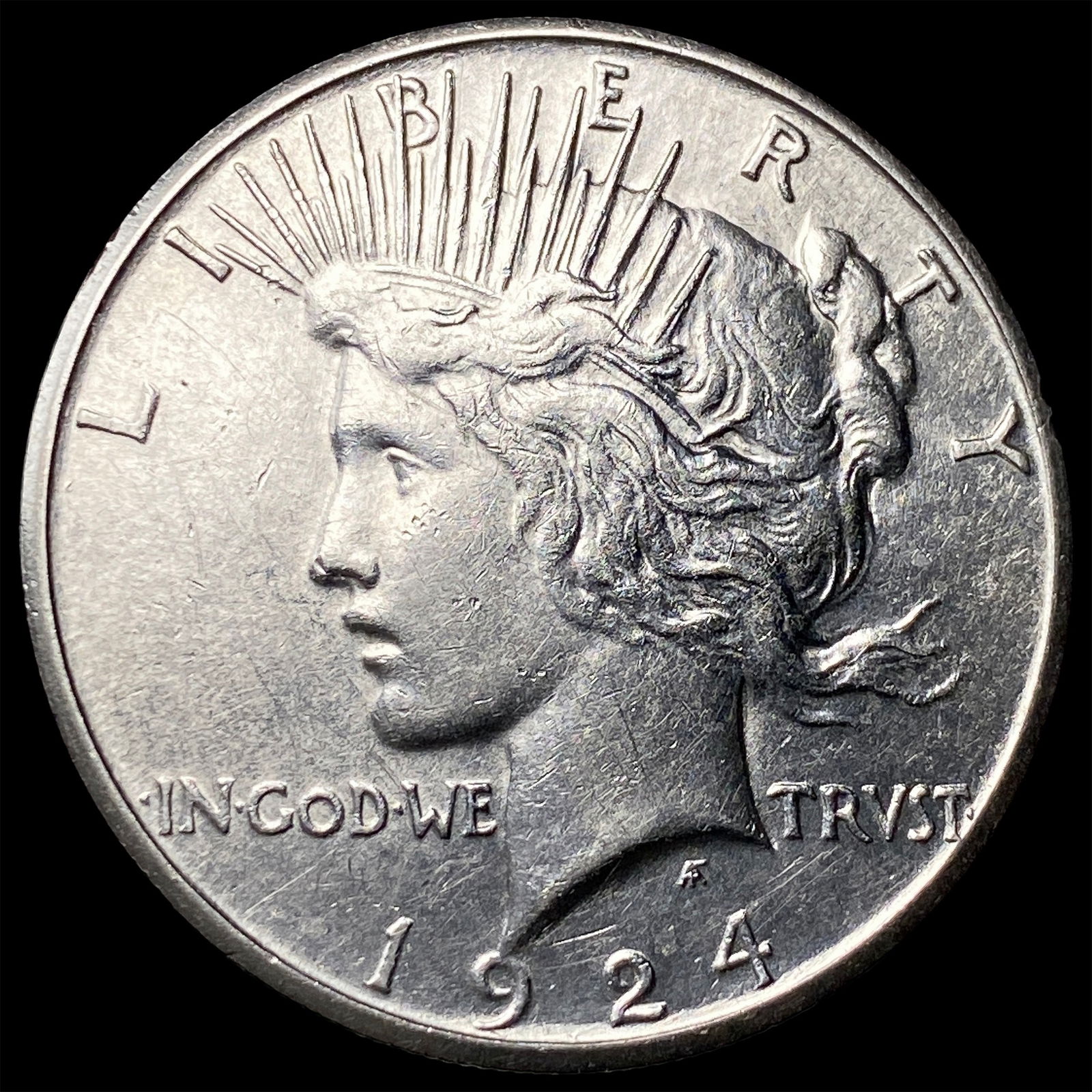 1924-S Peace Silver Dollar CLOSELY UNCIRCULATED (1 of 2)