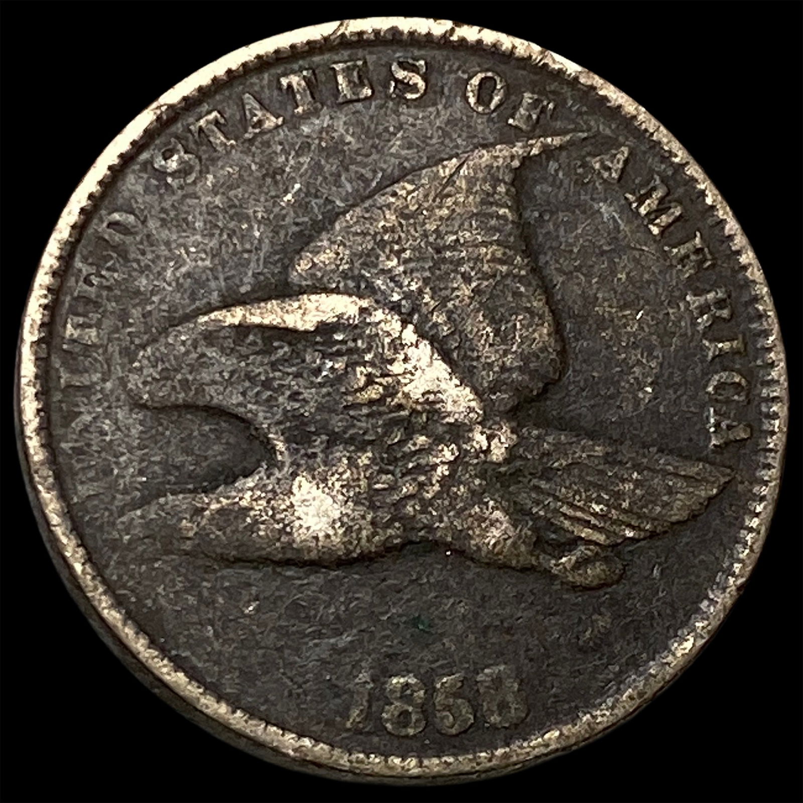 1858 Copper-Nickel Flying Eagle Cent HIGH GRADE: 1858 Copper-Nickel Flying Eagle Cent HIGH GRADE